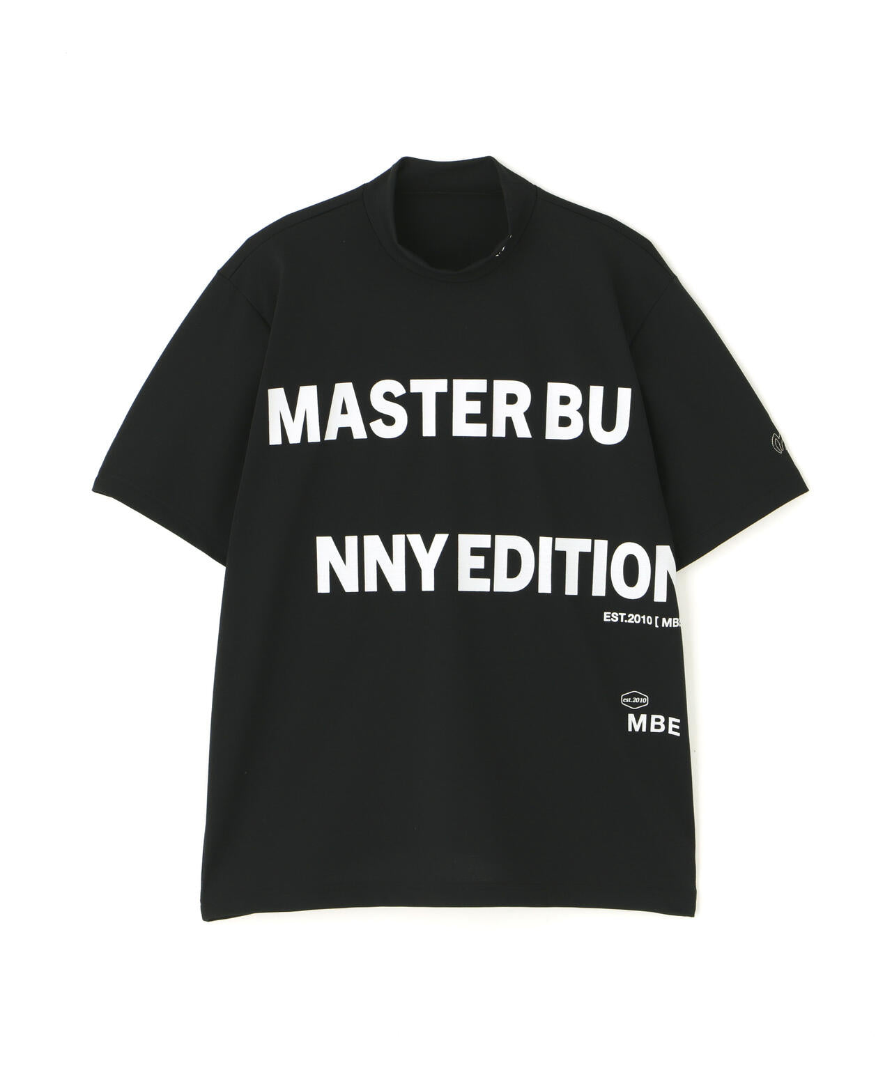 【原プロアイコン】SPX 150d天竺×鹿の子ボーダー半袖ハイネックカットソー