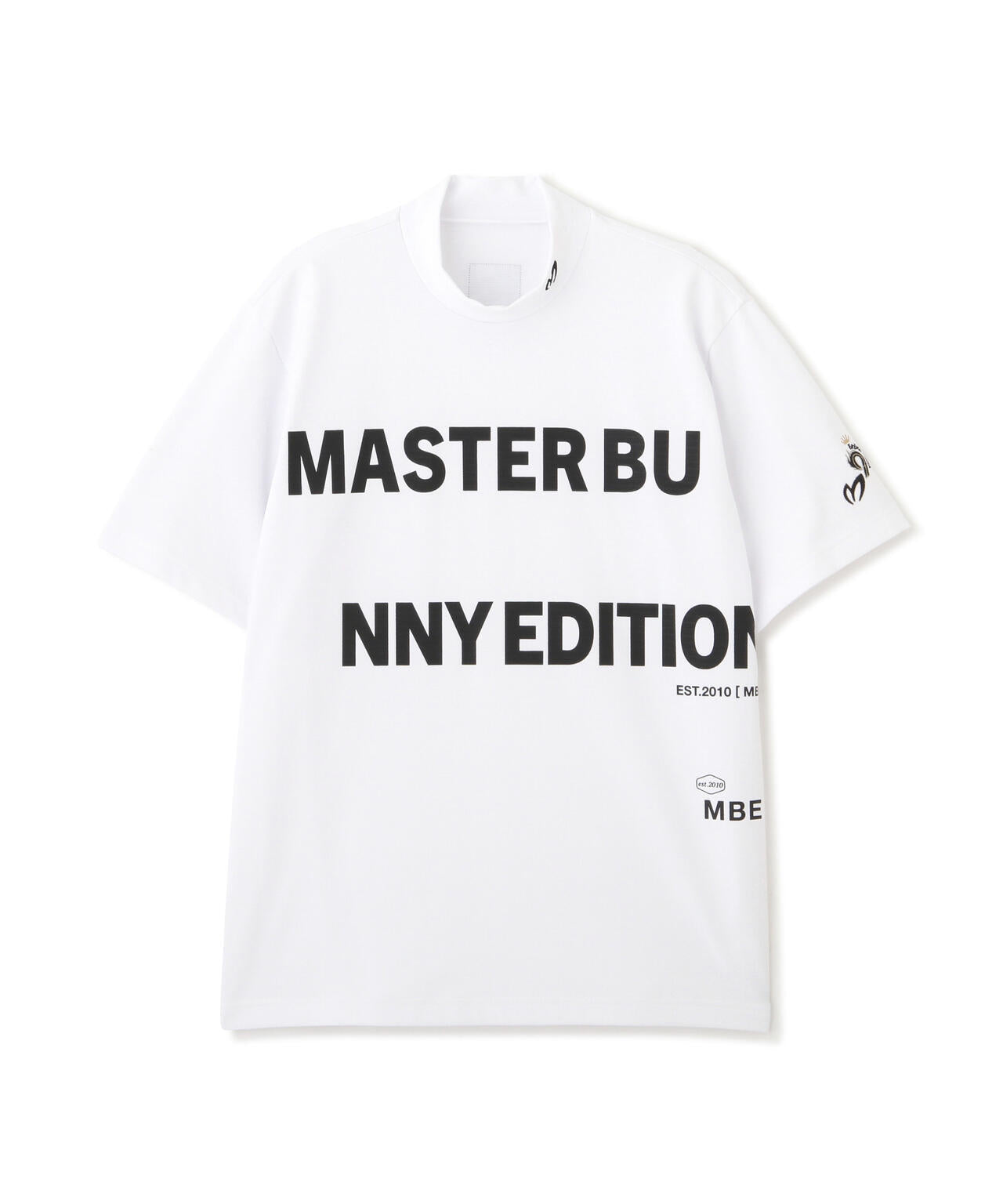 【原プロアイコン】SPX 150d天竺×鹿の子ボーダー半袖ハイネックカットソー