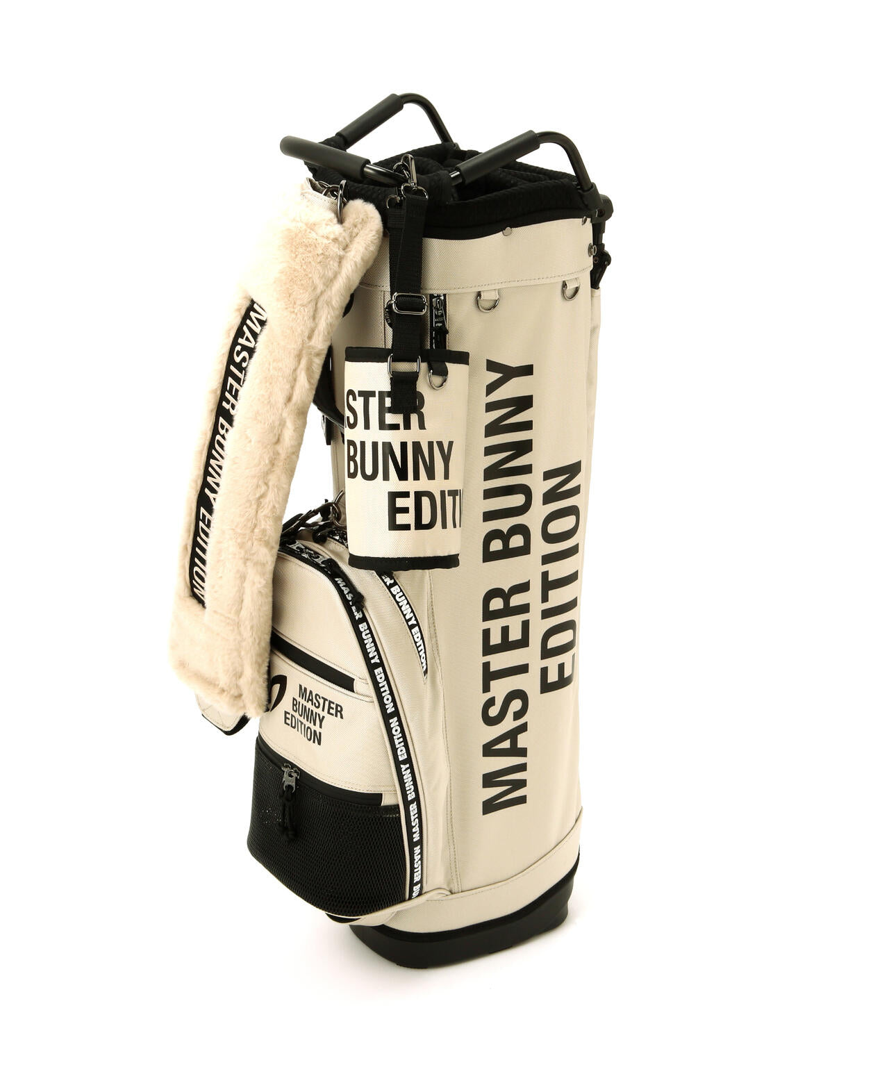 【ペットボトルホルダー、マルチポーチ付き】筒型キャディーバック (46インチ対応) (UNISEX)