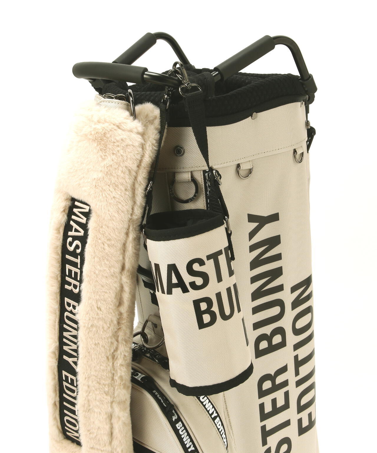 【ペットボトルホルダー、マルチポーチ付き】筒型キャディーバック (46インチ対応) (UNISEX)