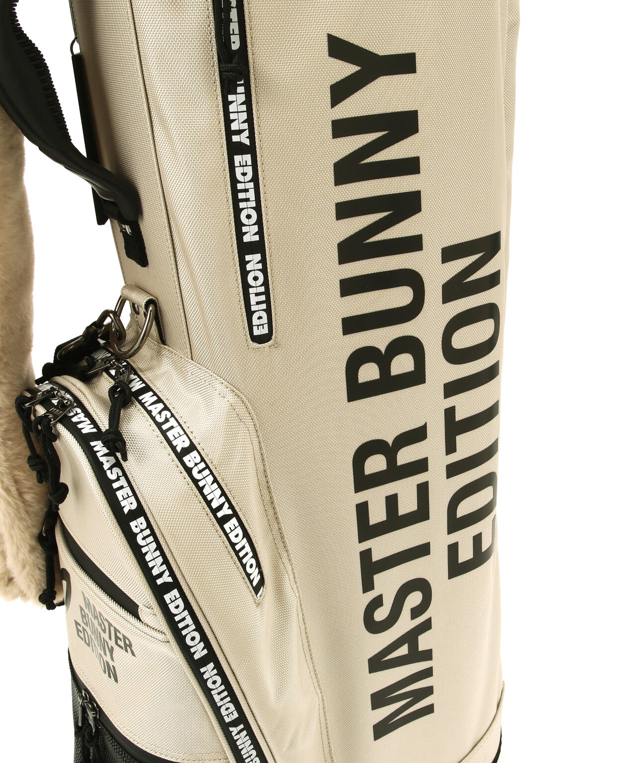 【ペットボトルホルダー、マルチポーチ付き】筒型キャディーバック (46インチ対応) (UNISEX)