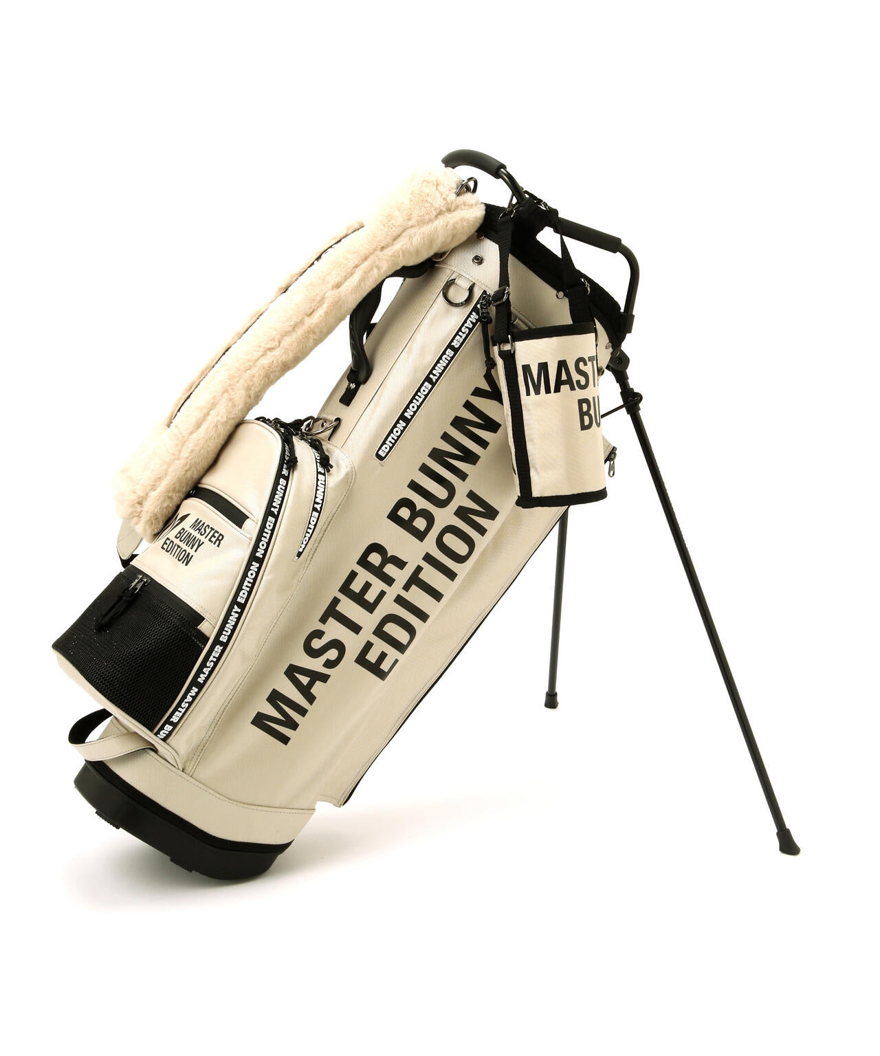 【ペットボトルホルダー、マルチポーチ付き】筒型キャディーバック (46インチ対応) (UNISEX)