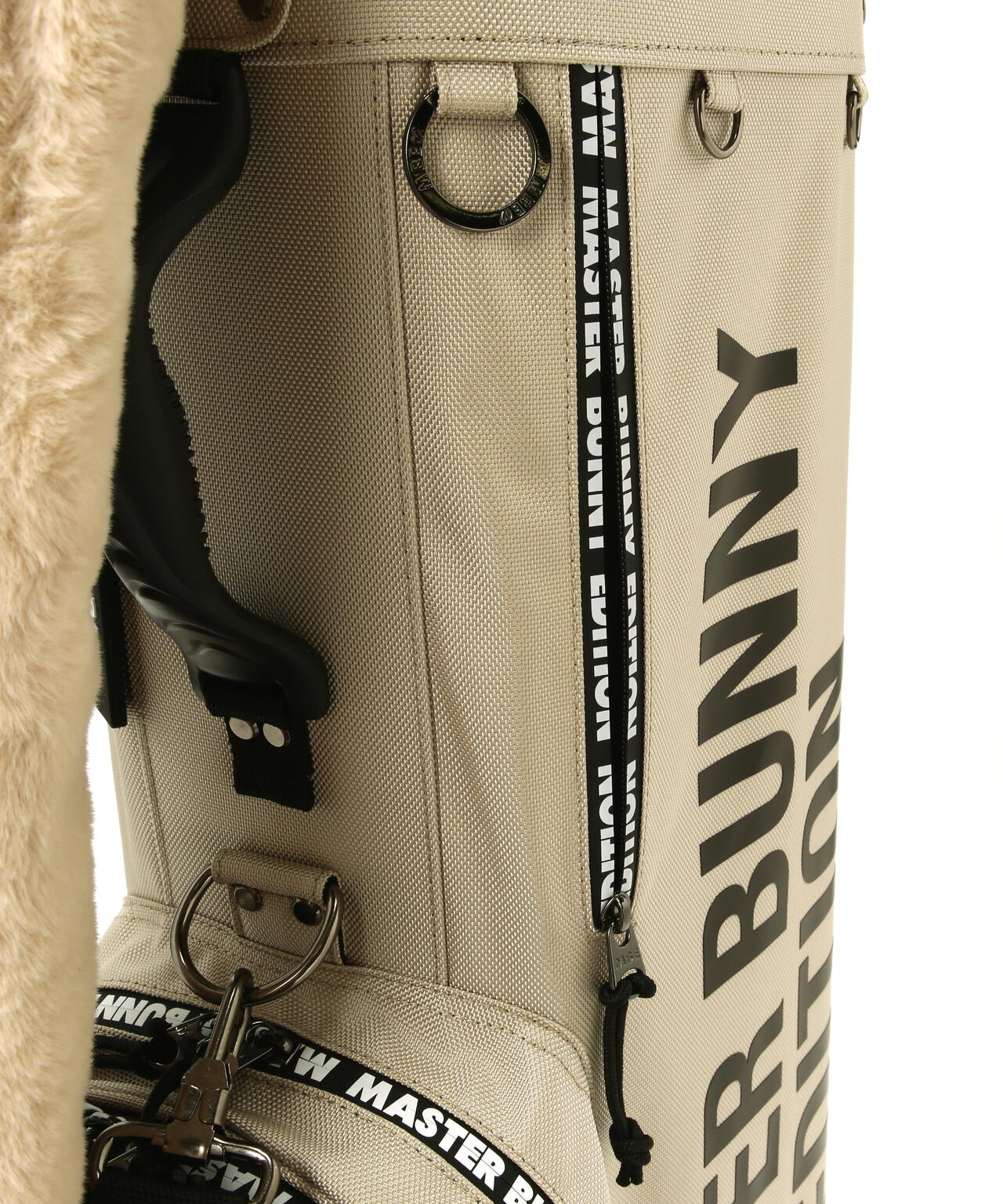 【ペットボトルホルダー、マルチポーチ付き】筒型キャディーバック (46インチ対応) (UNISEX)