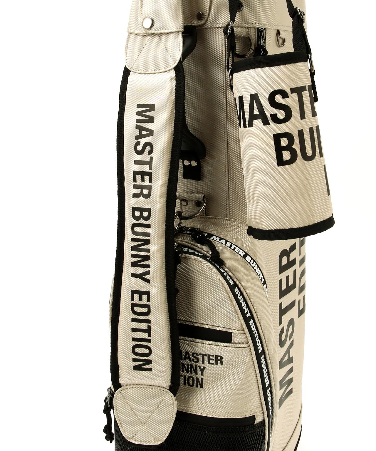 【ペットボトルホルダー、マルチポーチ付き】筒型キャディーバック (46インチ対応) (UNISEX)