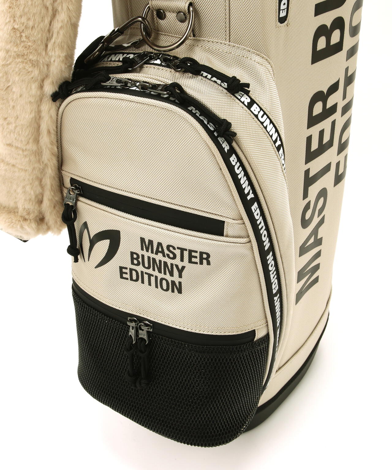 【ペットボトルホルダー、マルチポーチ付き】筒型キャディーバック (46インチ対応) (UNISEX)