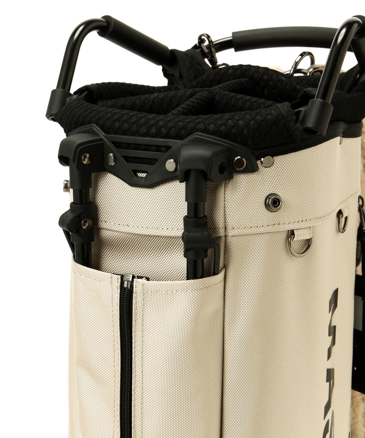 【ペットボトルホルダー、マルチポーチ付き】筒型キャディーバック (46インチ対応) (UNISEX)