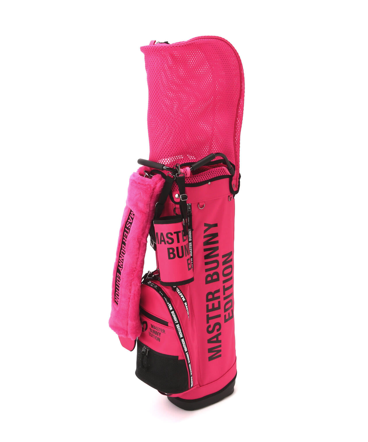 【ペットボトルホルダー、マルチポーチ付き】筒型キャディーバック (46インチ対応) (UNISEX)