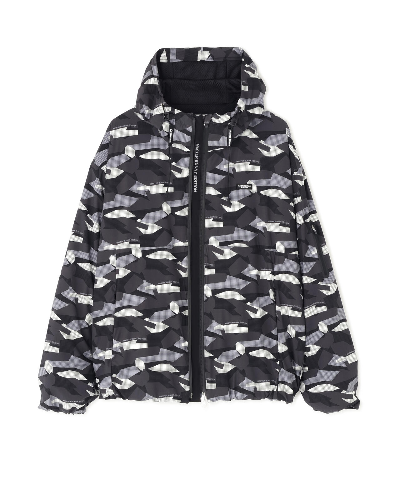 迷彩プリントフーディブルゾン