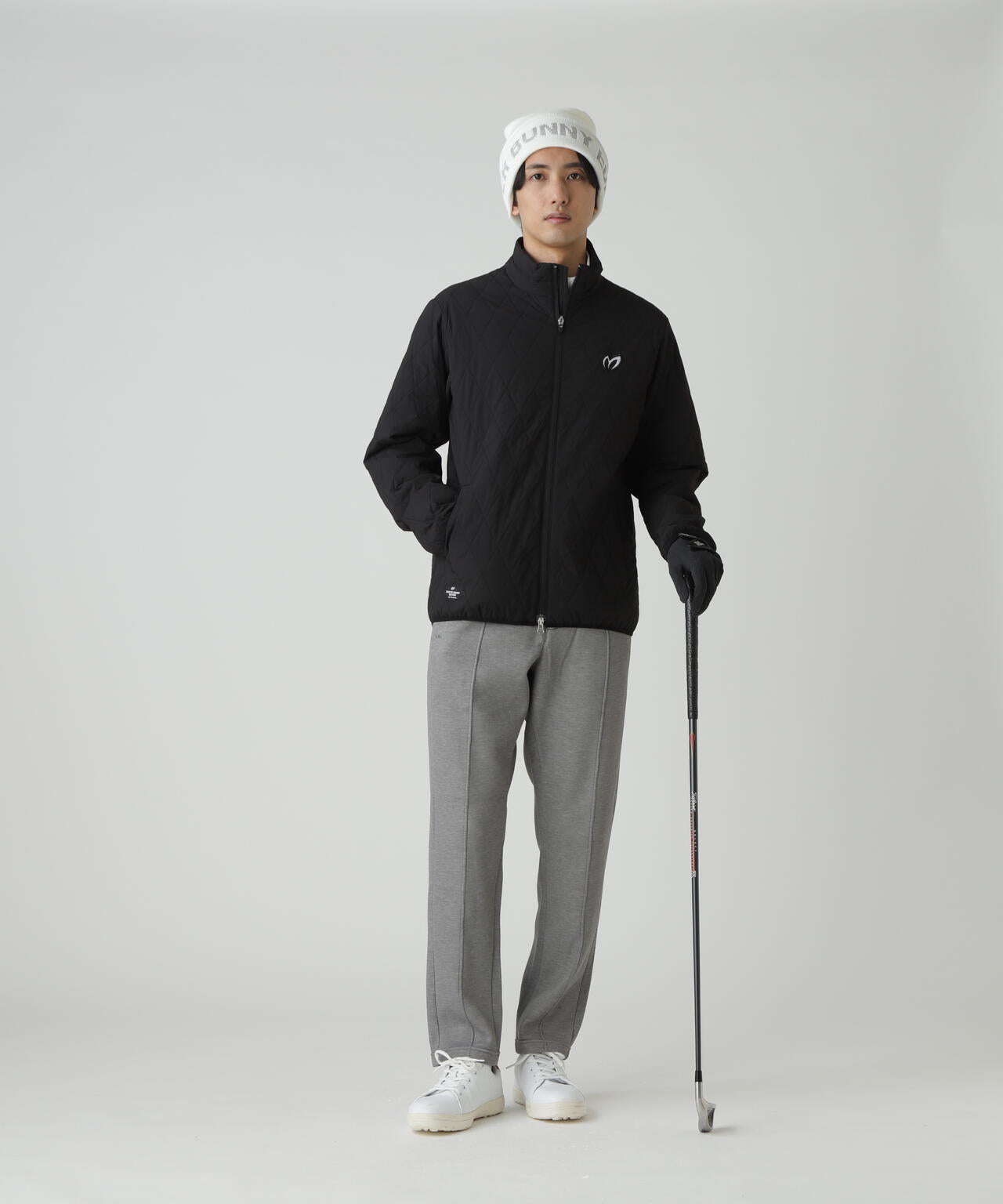 ナイロンタフタ中綿ジップアップブルゾン