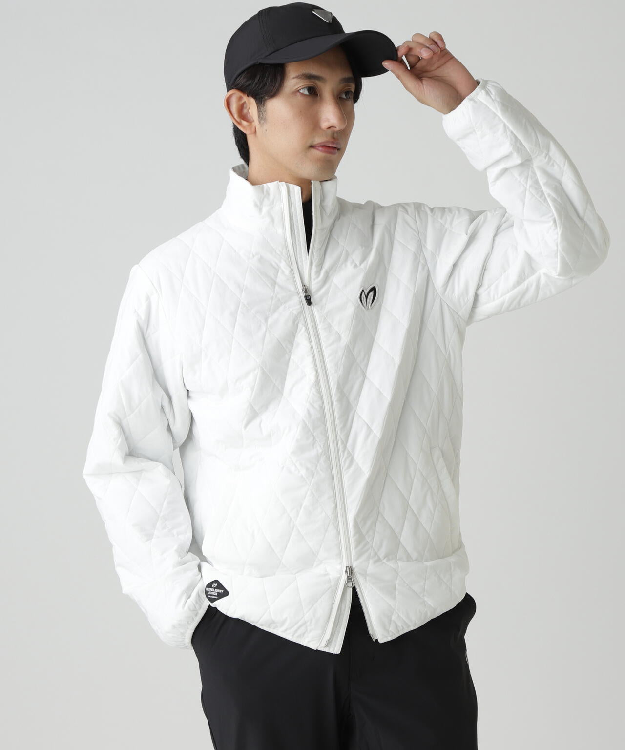 ナイロンタフタ中綿ジップアップブルゾン