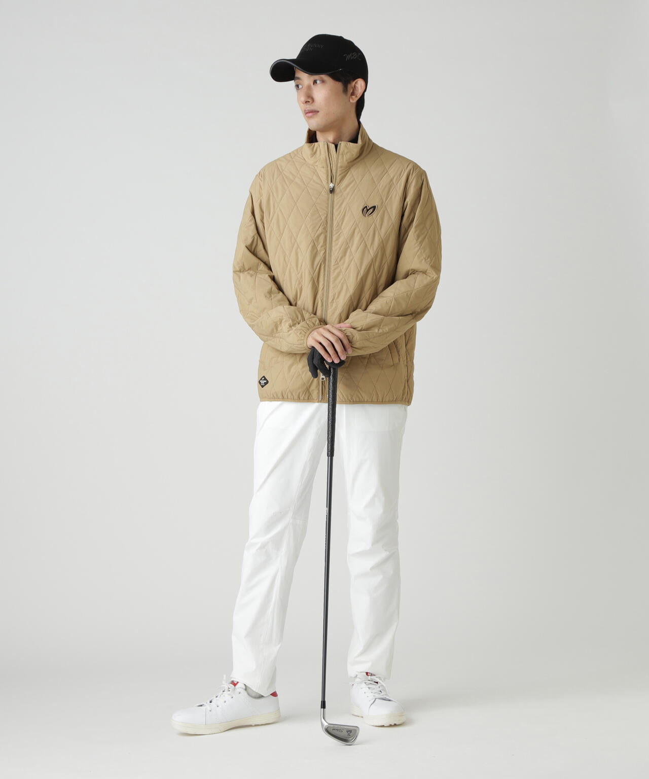 ナイロンタフタ中綿ジップアップブルゾン