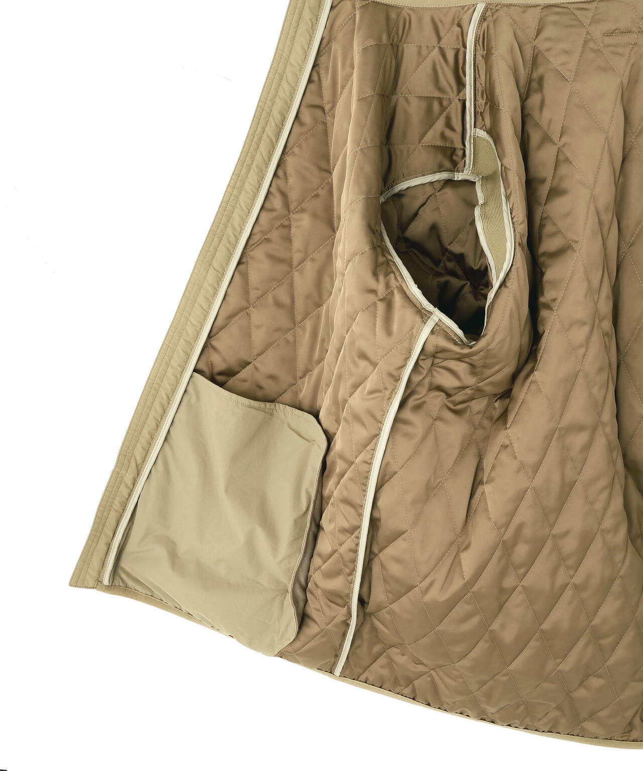 ナイロンタフタ中綿ジップアップブルゾン