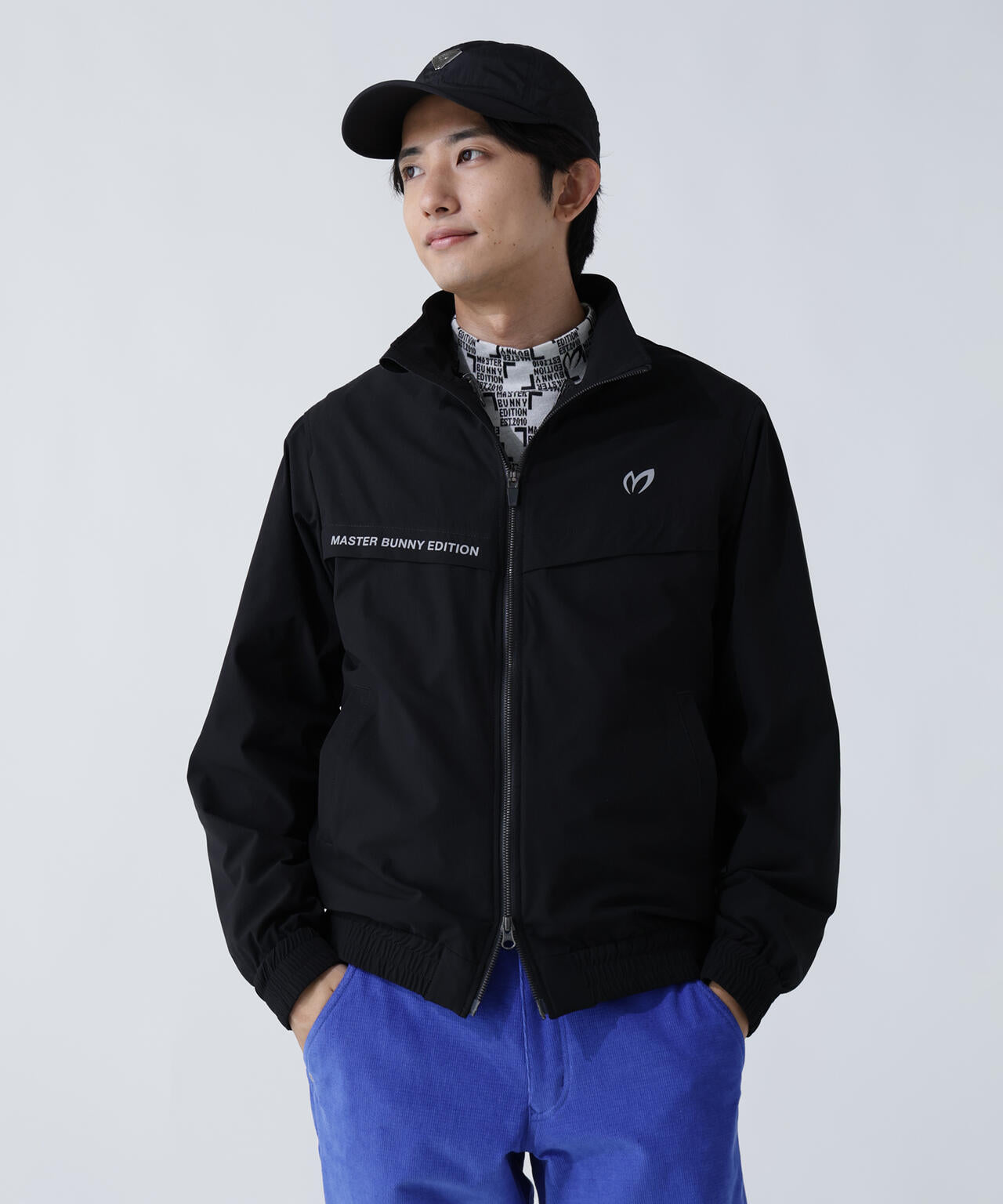 ストレッチリップストップ×高密度ツイル レイヤードブルゾン