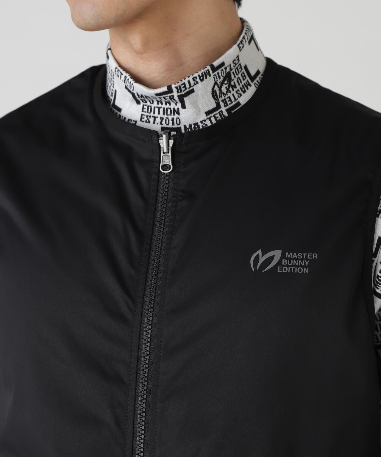 ストレッチリップストップ×高密度ツイル レイヤードブルゾン