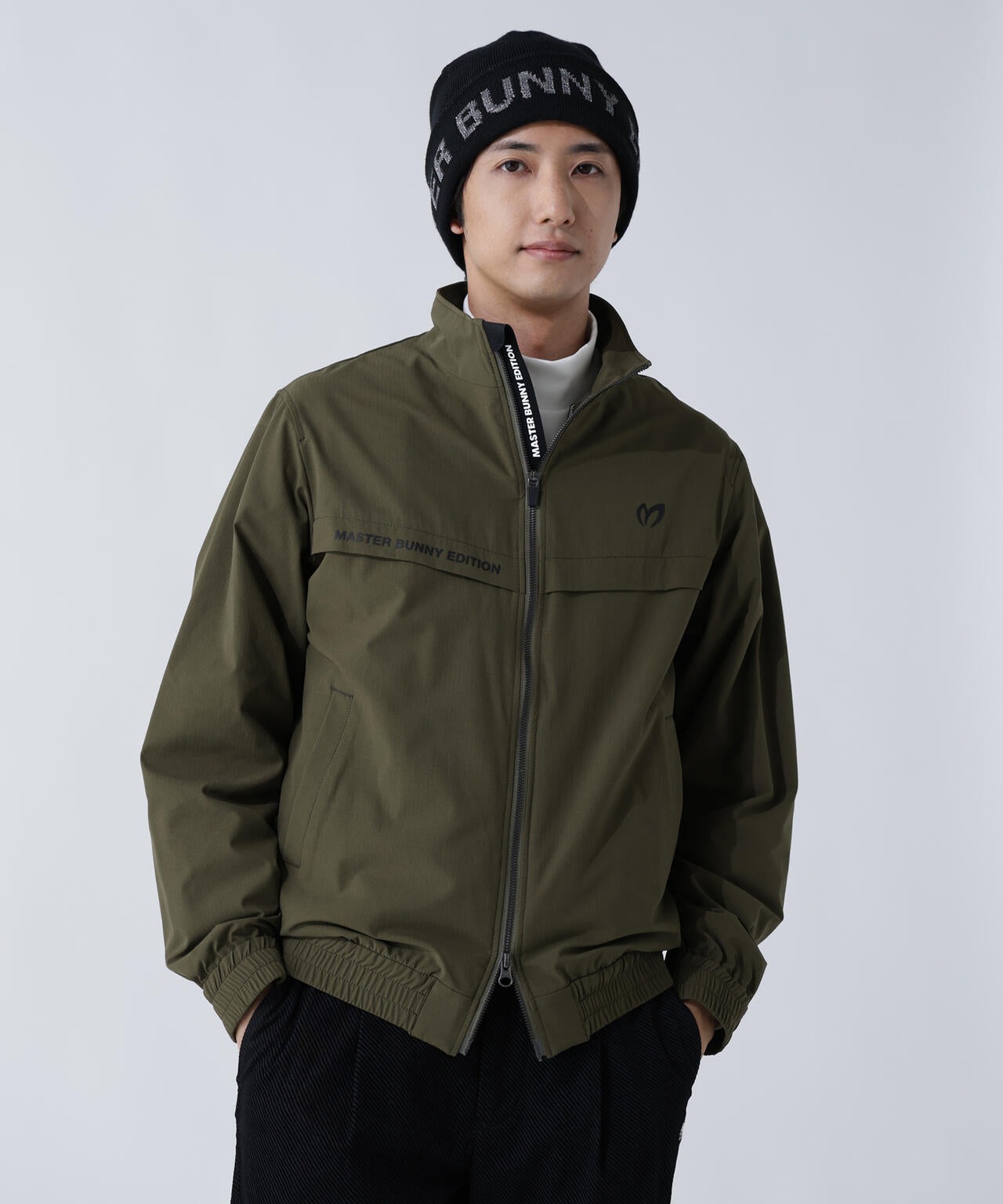 ストレッチリップストップ×高密度ツイル レイヤードブルゾン