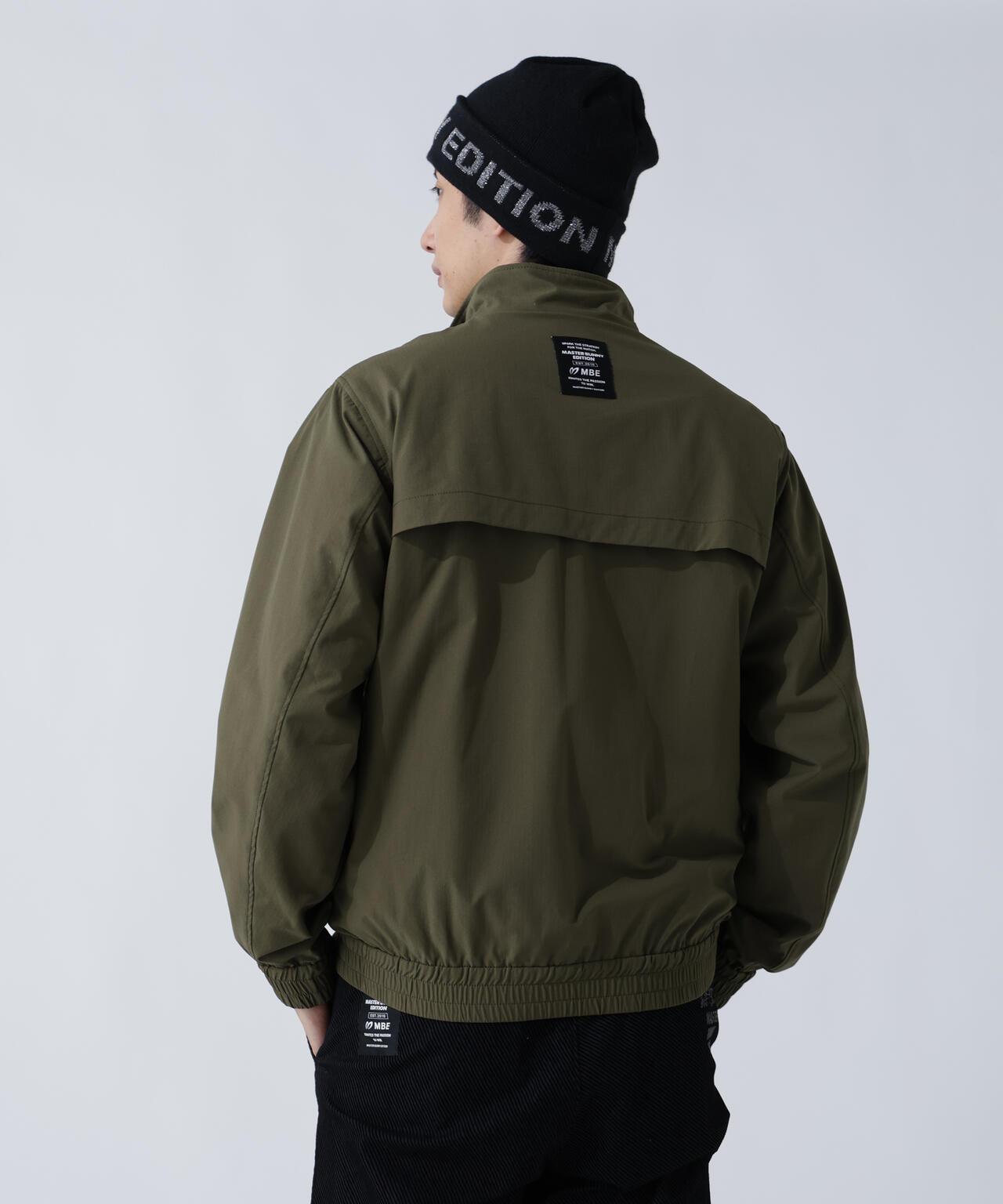 ストレッチリップストップ×高密度ツイル レイヤードブルゾン