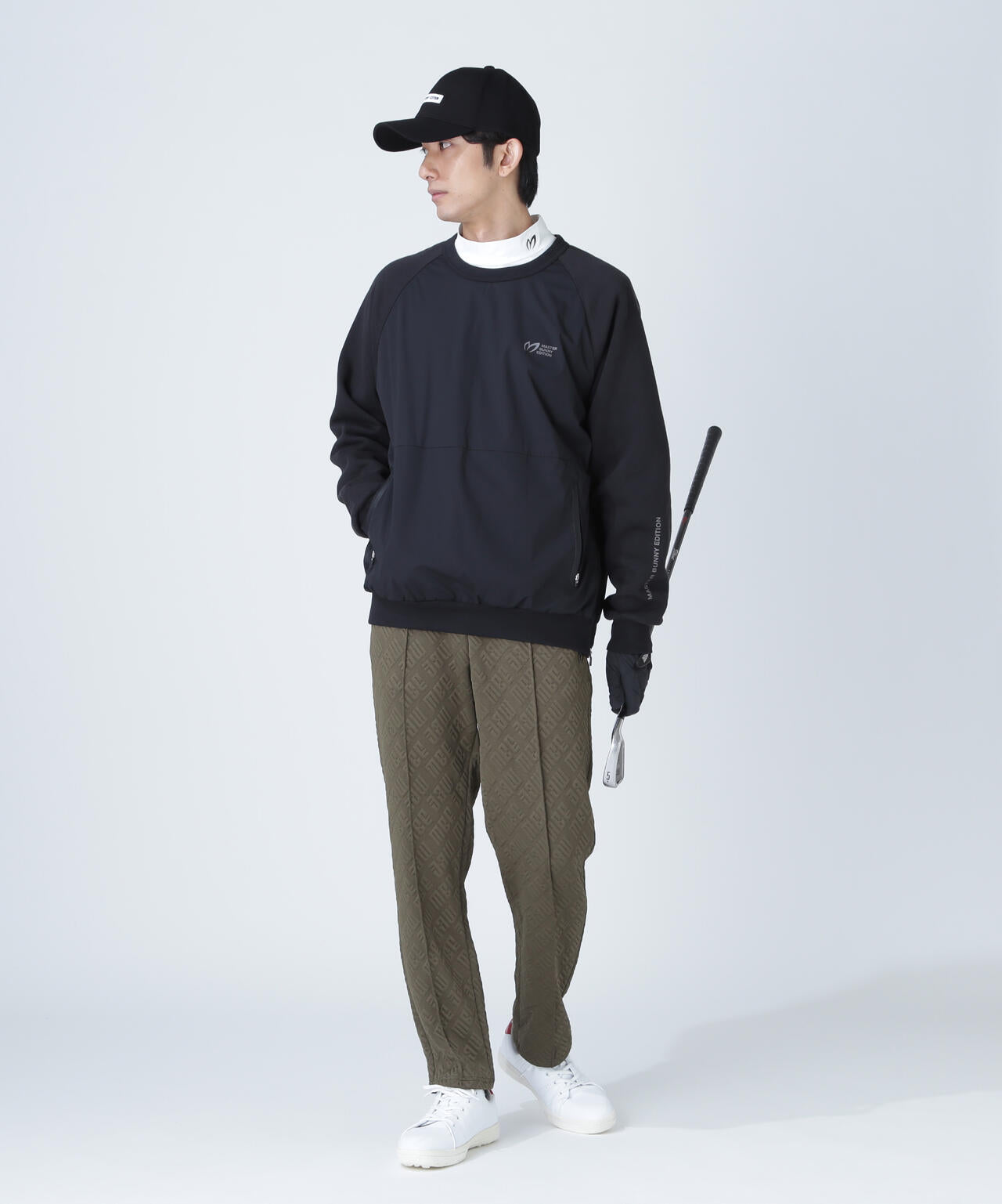 ロゴジャガードストレッチパンツ