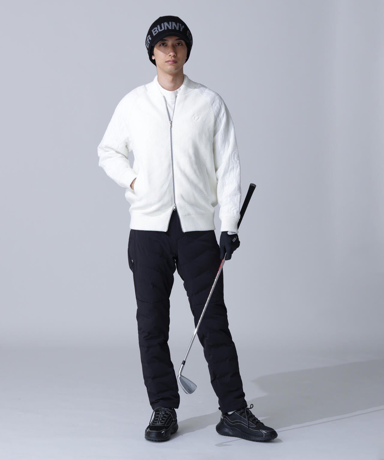 グログラン中綿ストレッチパンツ