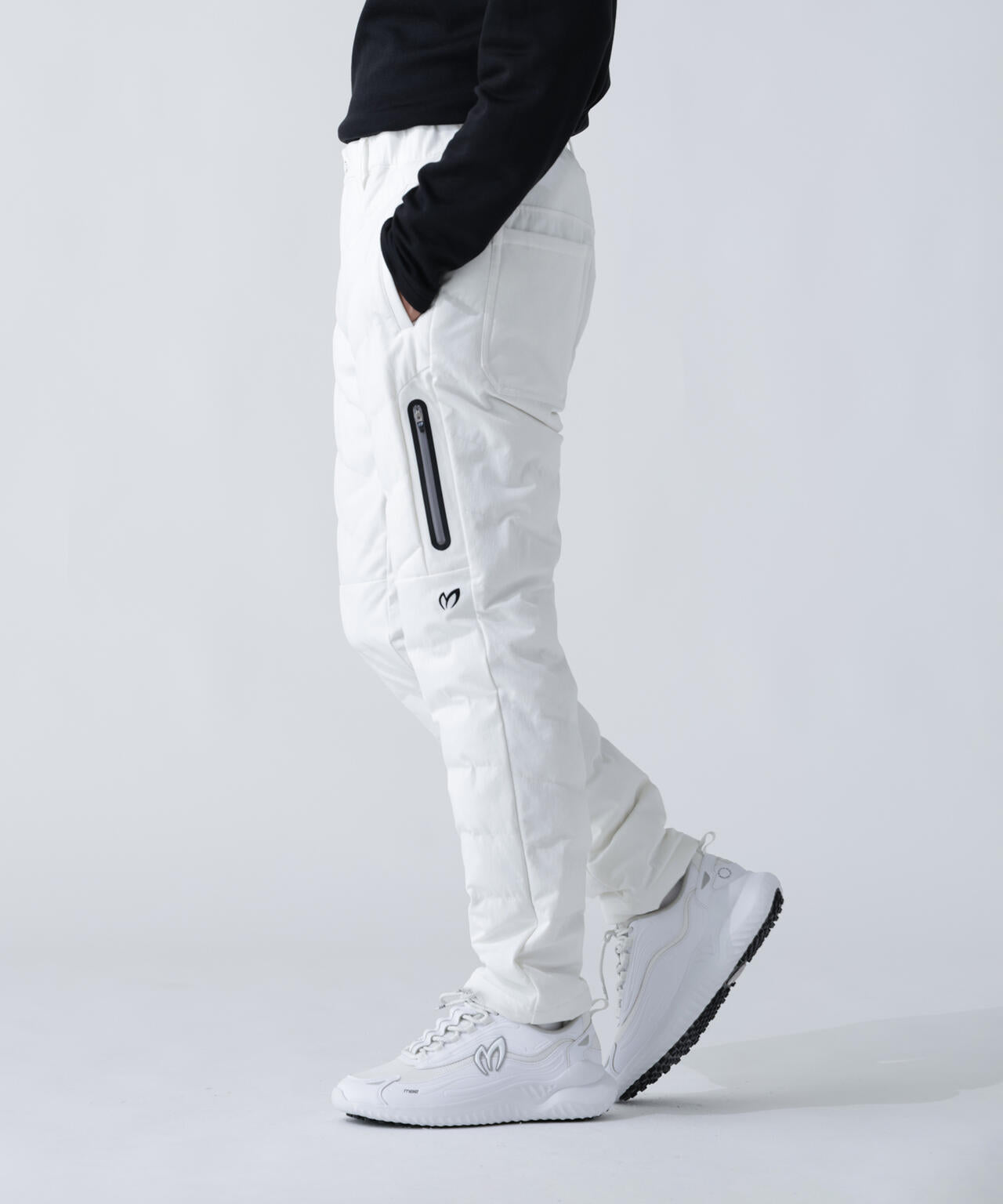 グログラン中綿ストレッチパンツ