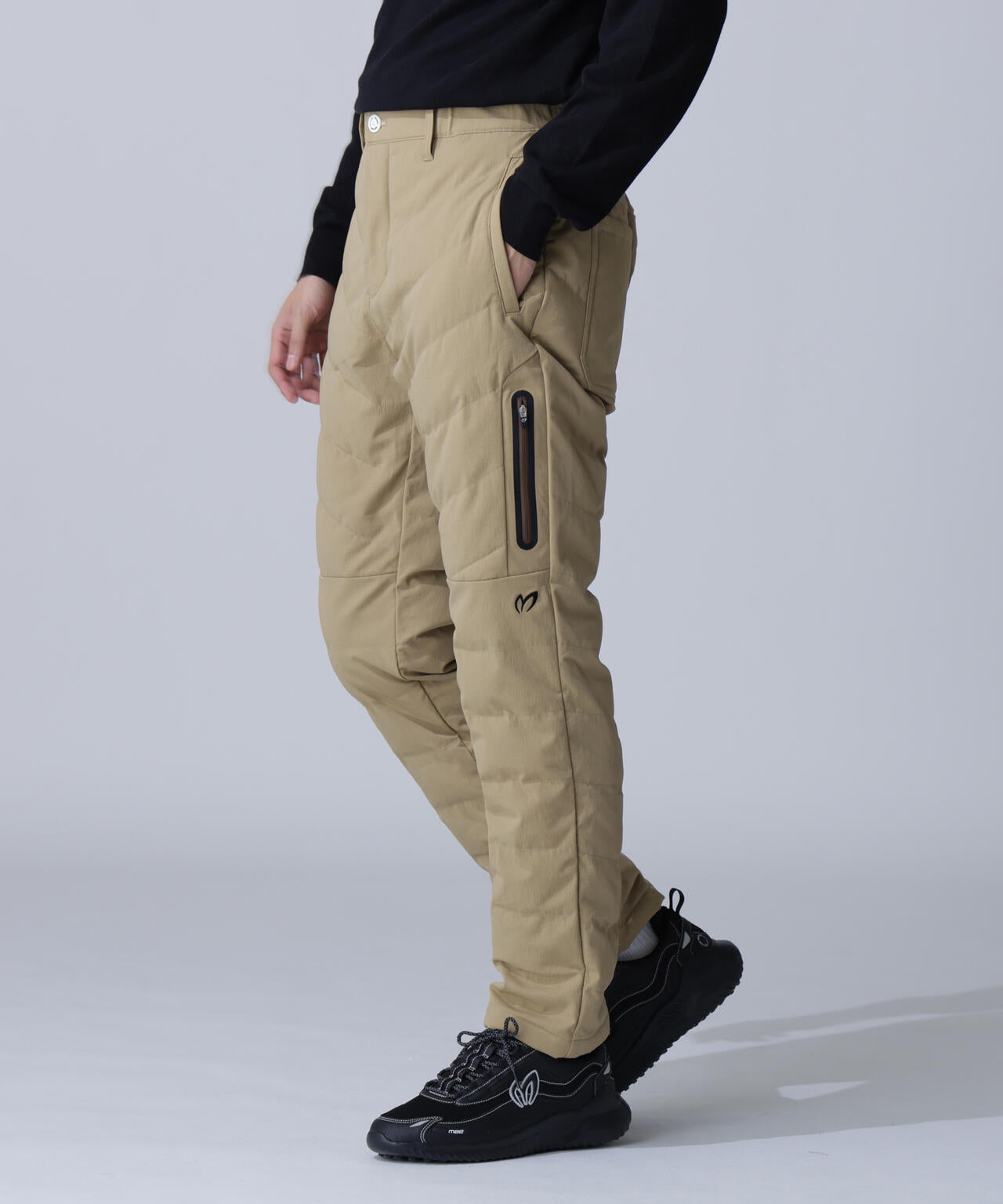 グログラン中綿ストレッチパンツ