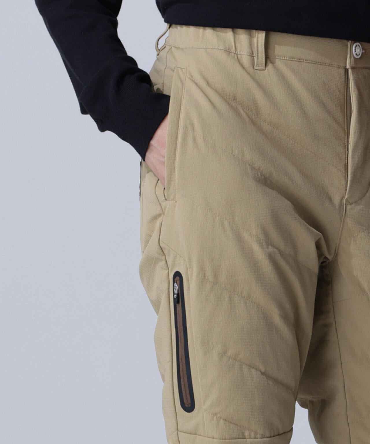 グログラン中綿ストレッチパンツ