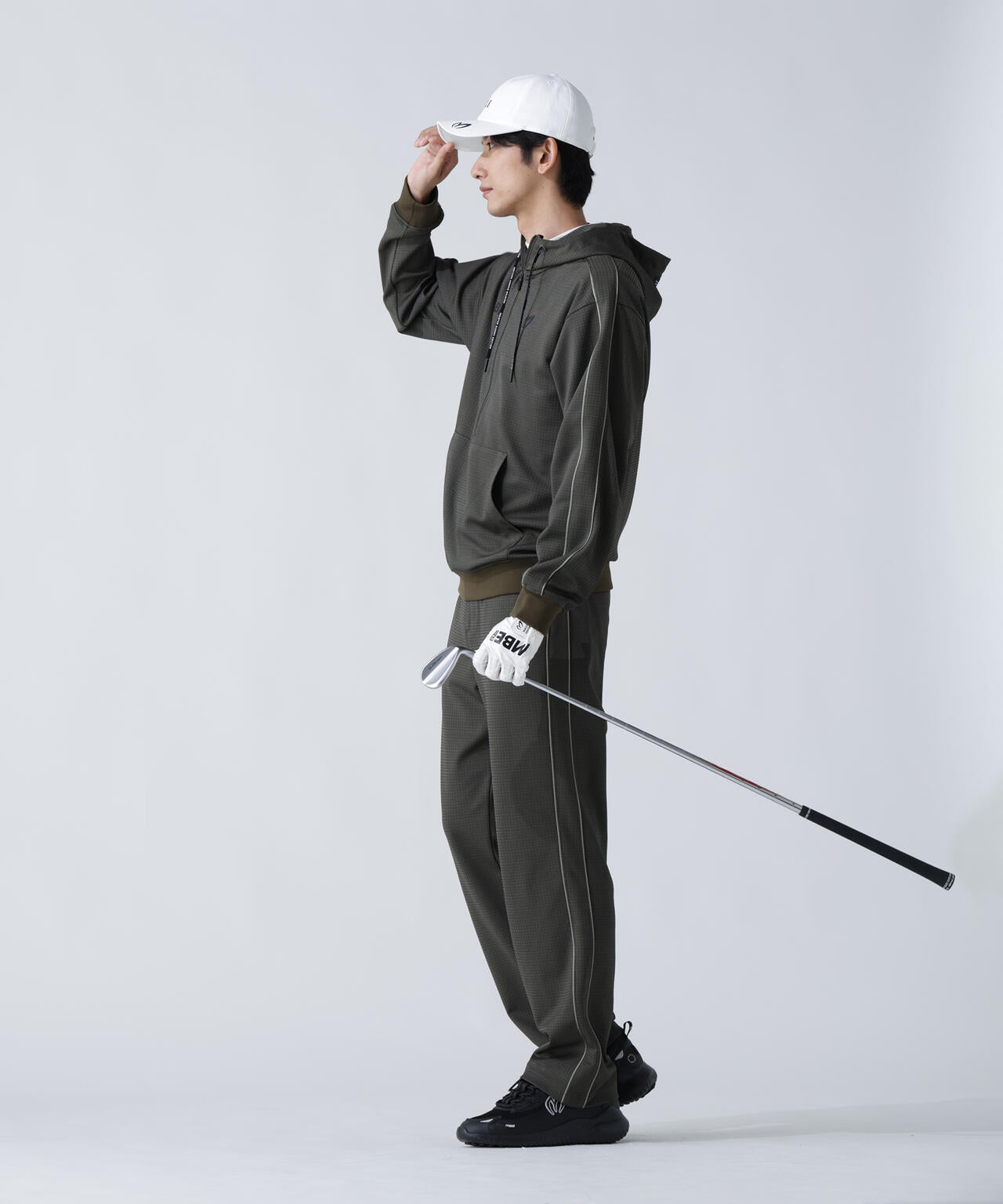 幾何学柄ジャガードパンツ