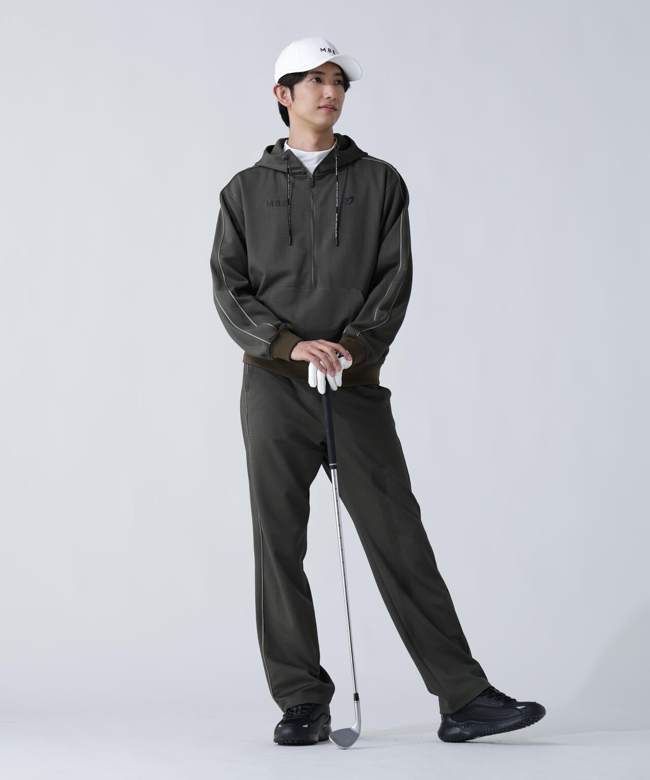 幾何学柄ジャガードパンツ