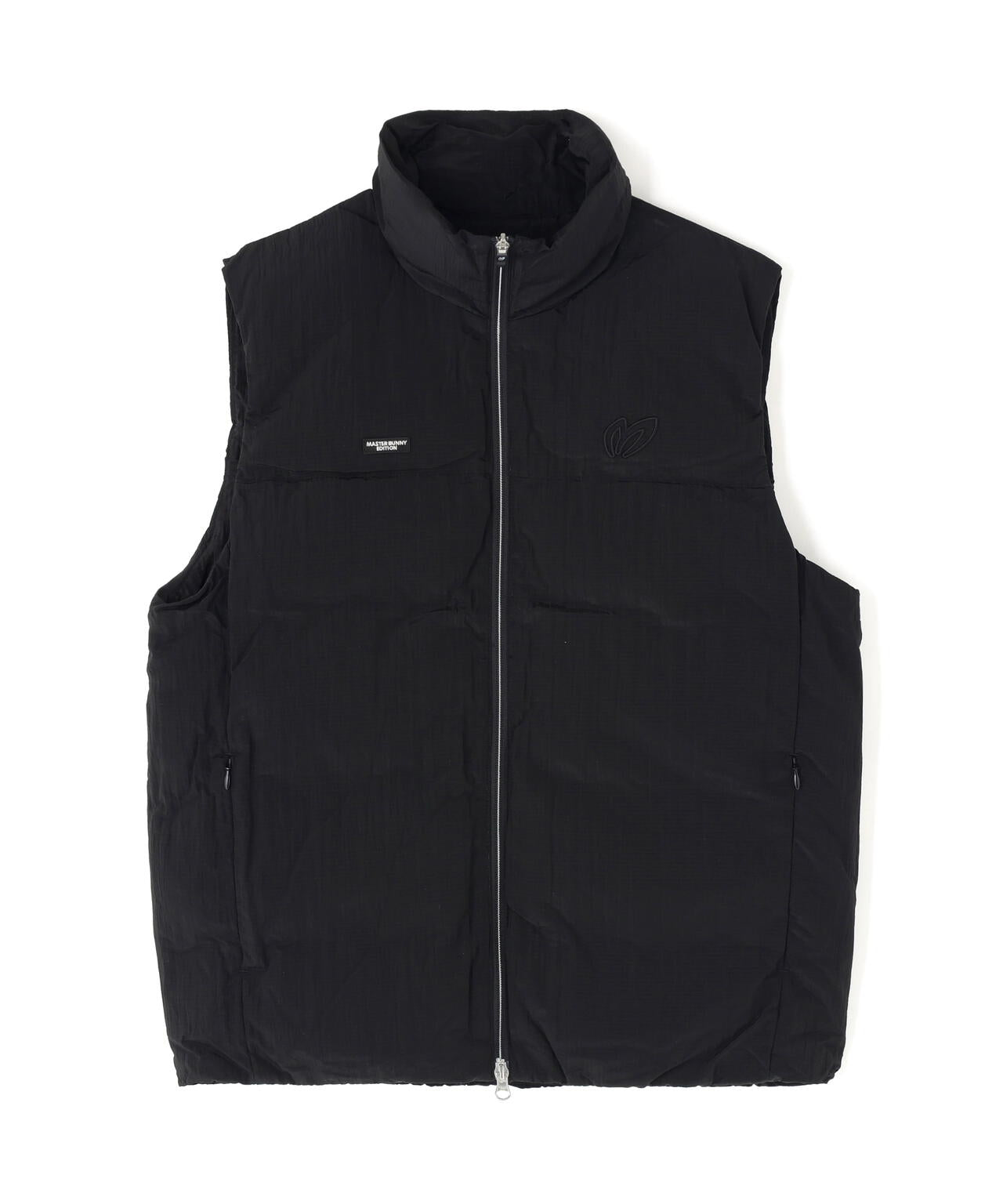 ナイロンリップ中綿フルジップベスト