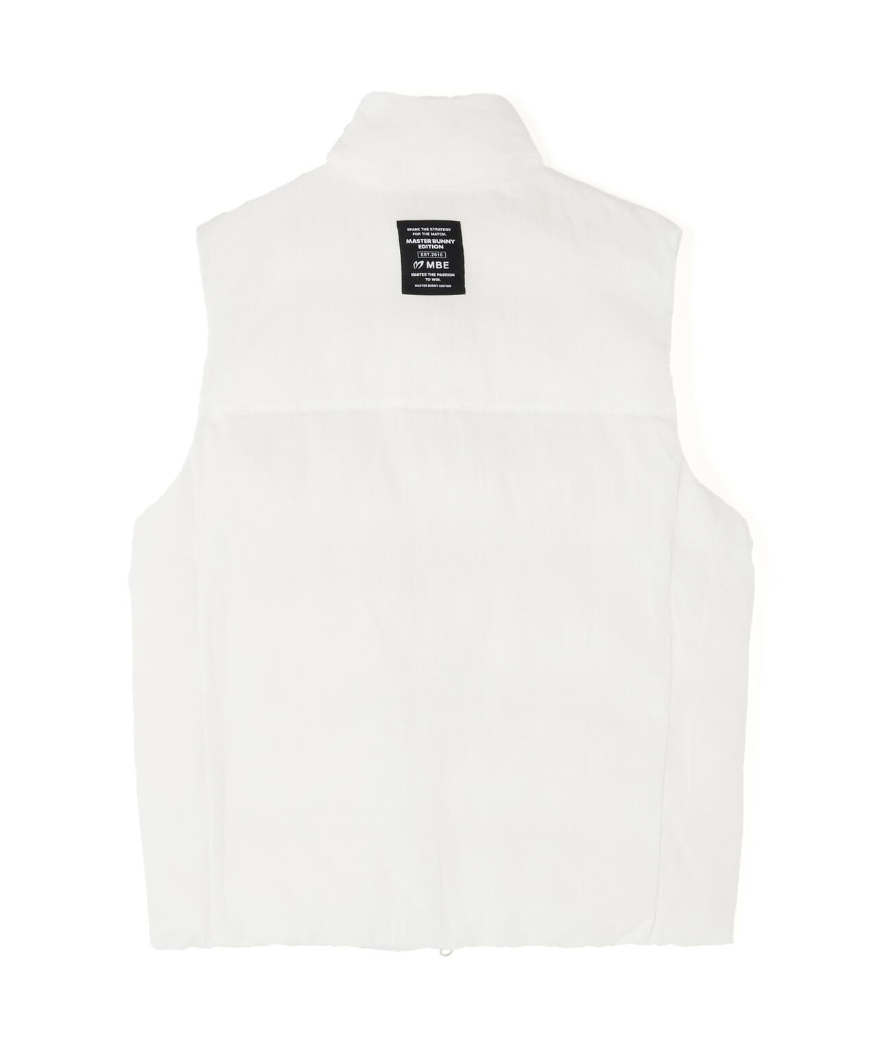 ナイロンリップ中綿フルジップベスト