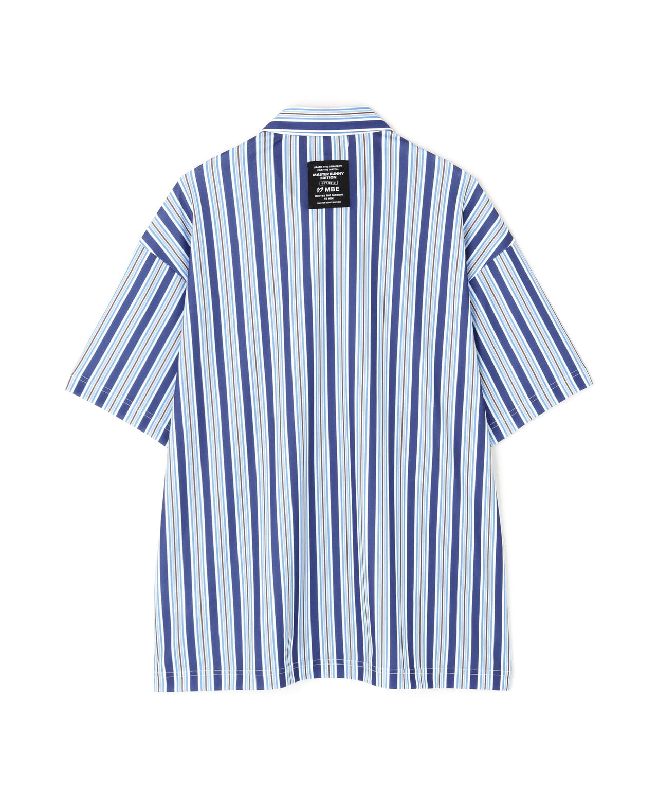 エアロクールピケマルチストライププリント半袖ポロシャツ