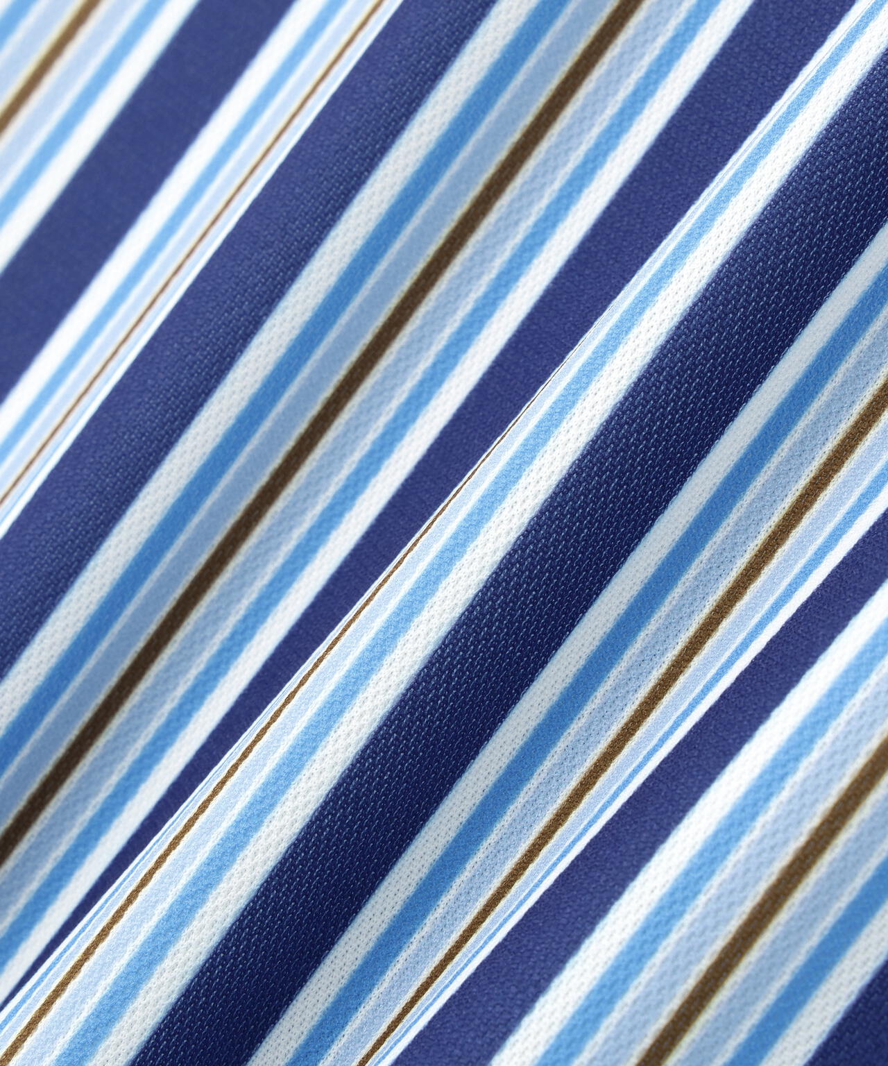 エアロクールピケマルチストライププリント半袖ポロシャツ