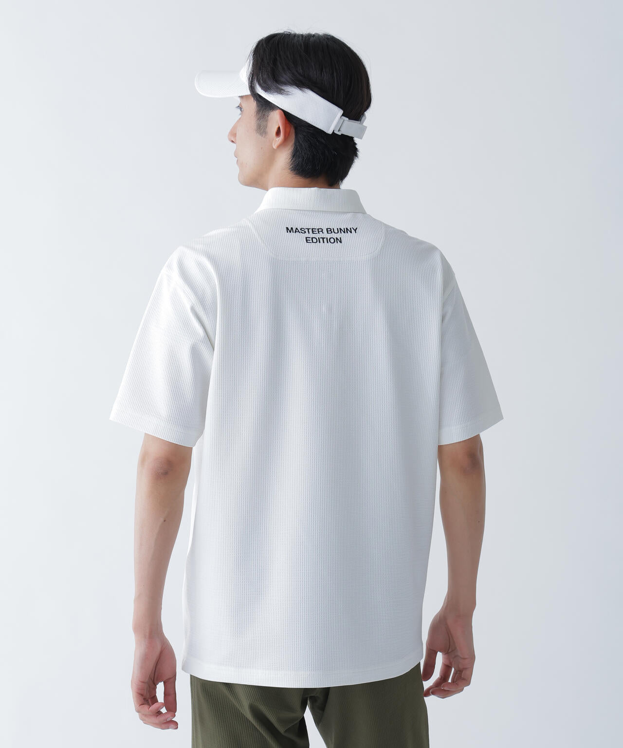 ストライプサッカー4WAYストレッチ半袖ポロシャツ