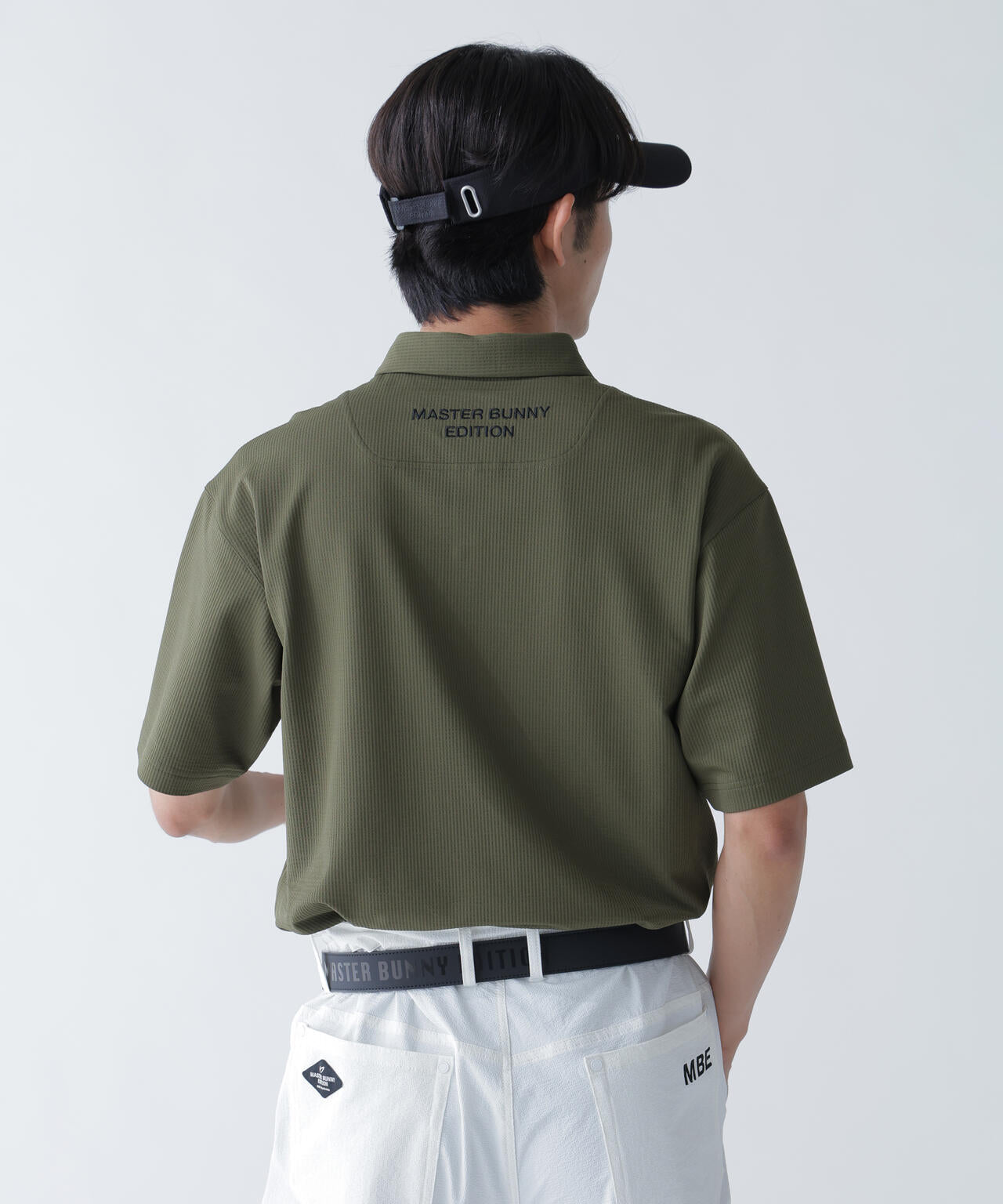 ストライプサッカー4WAYストレッチ半袖ポロシャツ