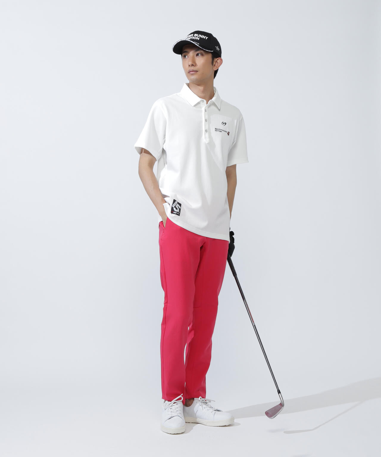 【SWAGGY BUNNY】ポップコーンハニカム半袖ポロシャツ