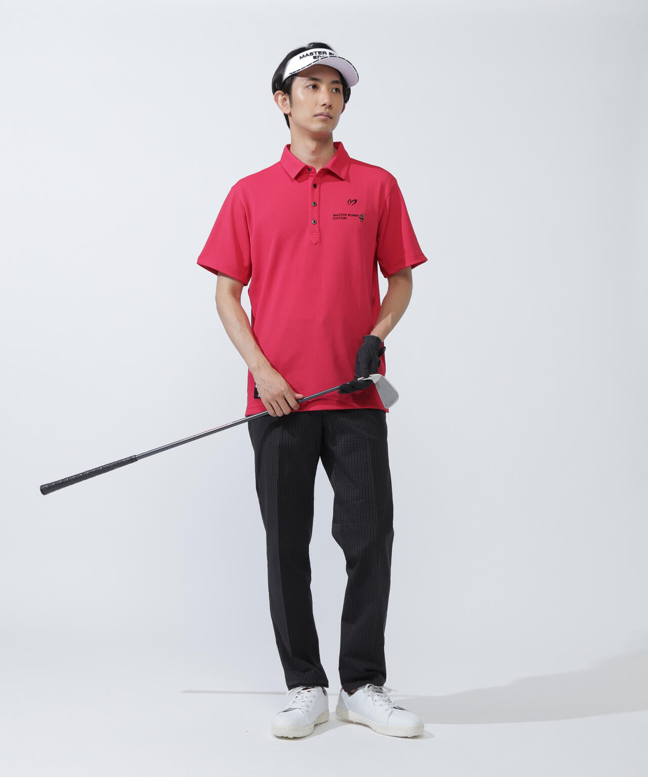 【SWAGGY BUNNY】ポップコーンハニカム半袖ポロシャツ