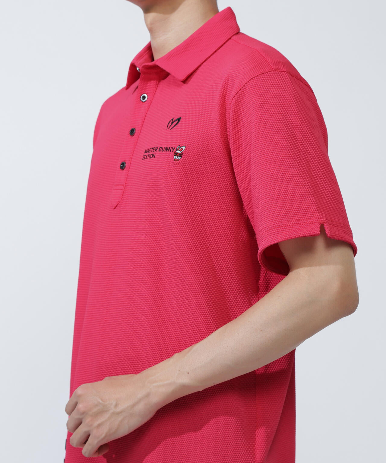 【SWAGGY BUNNY】ポップコーンハニカム半袖ポロシャツ
