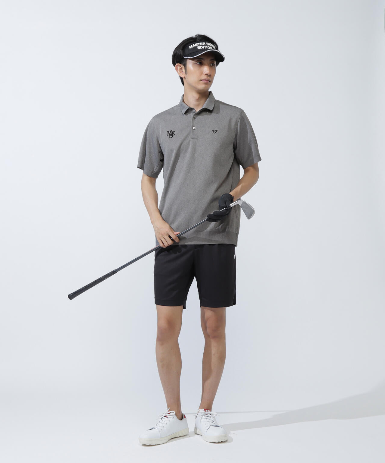 ハニカムリブスタート半袖ポロシャツ