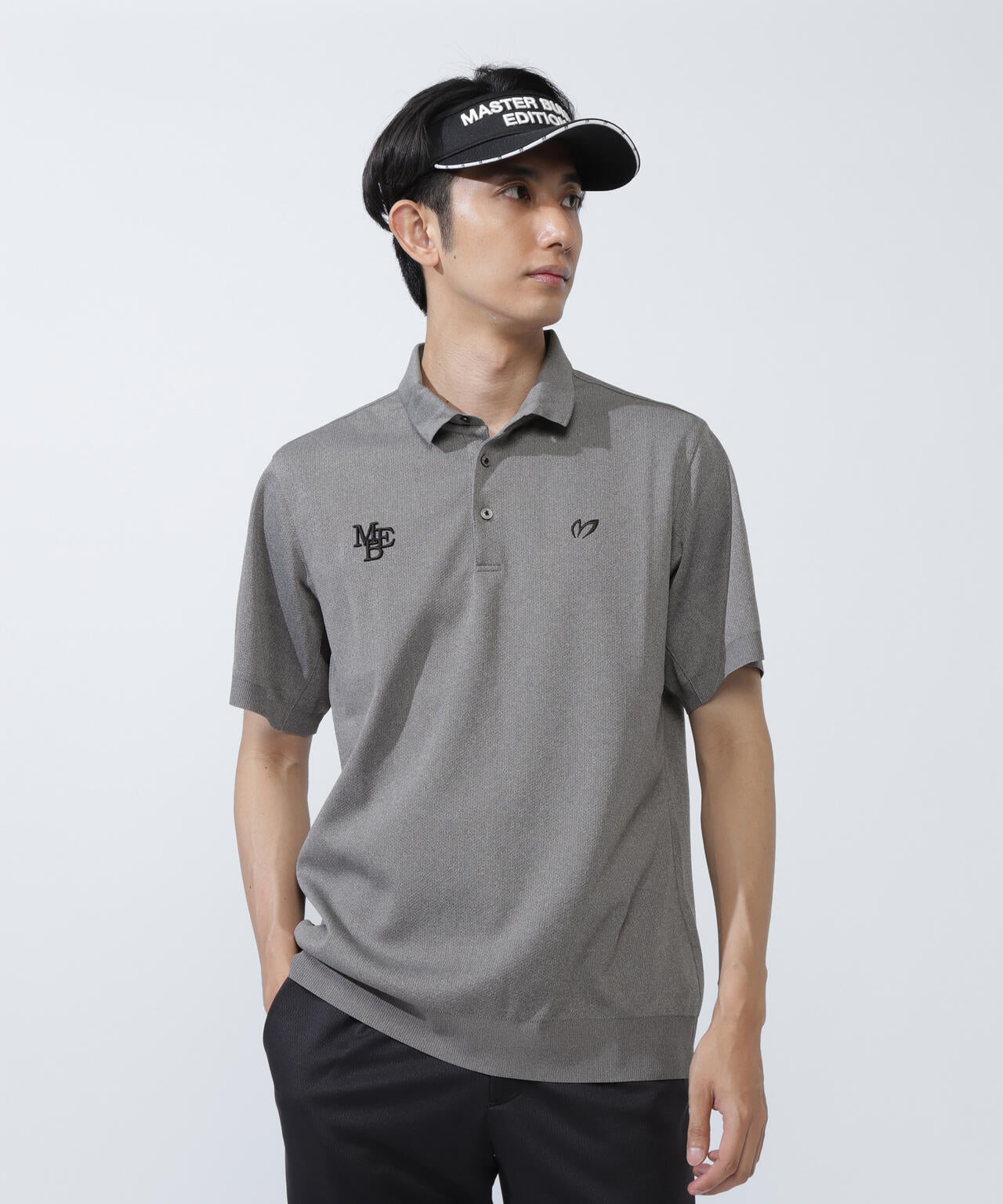 ハニカムリブスタート半袖ポロシャツ