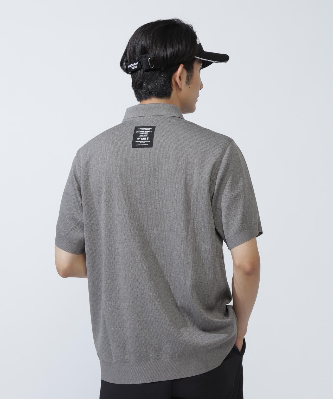 ハニカムリブスタート半袖ポロシャツ