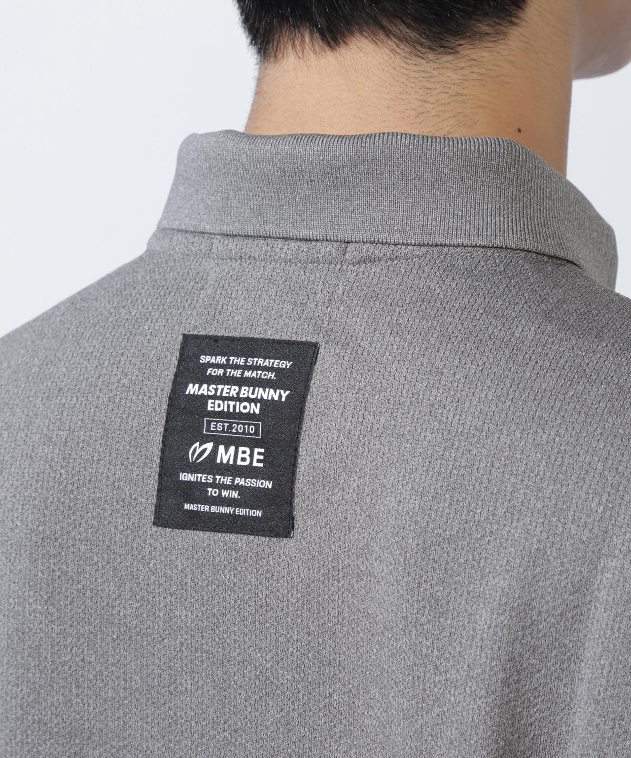 ハニカムリブスタート半袖ポロシャツ