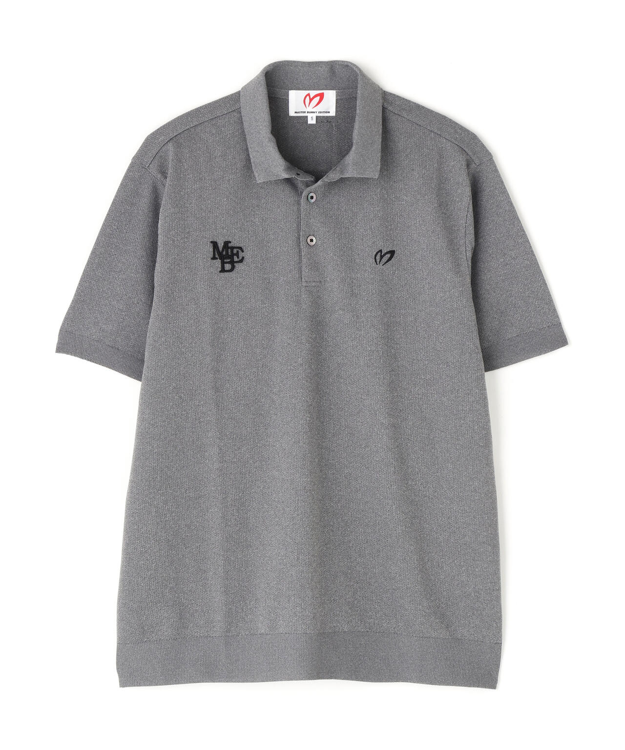 ハニカムリブスタート半袖ポロシャツ