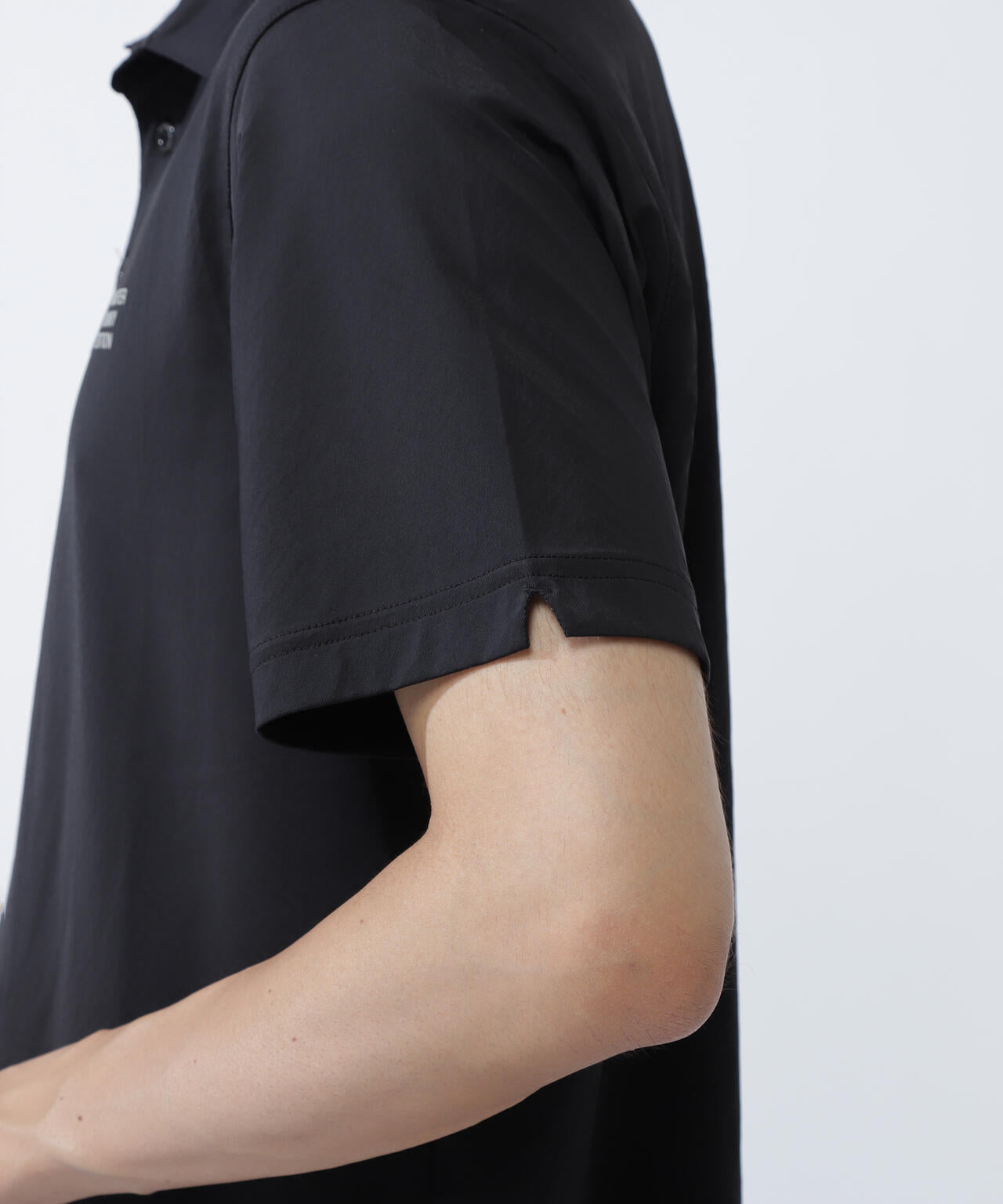 クロスミントサークルジャガード半袖ポロシャツ