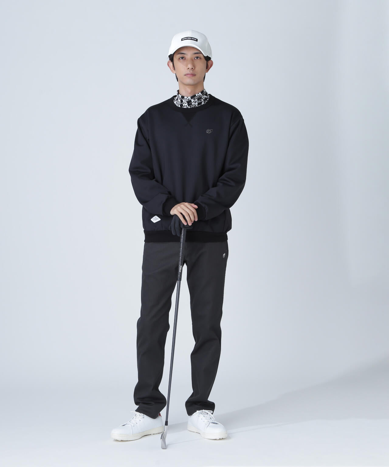 起毛トリコットクルーネックプルオーバー