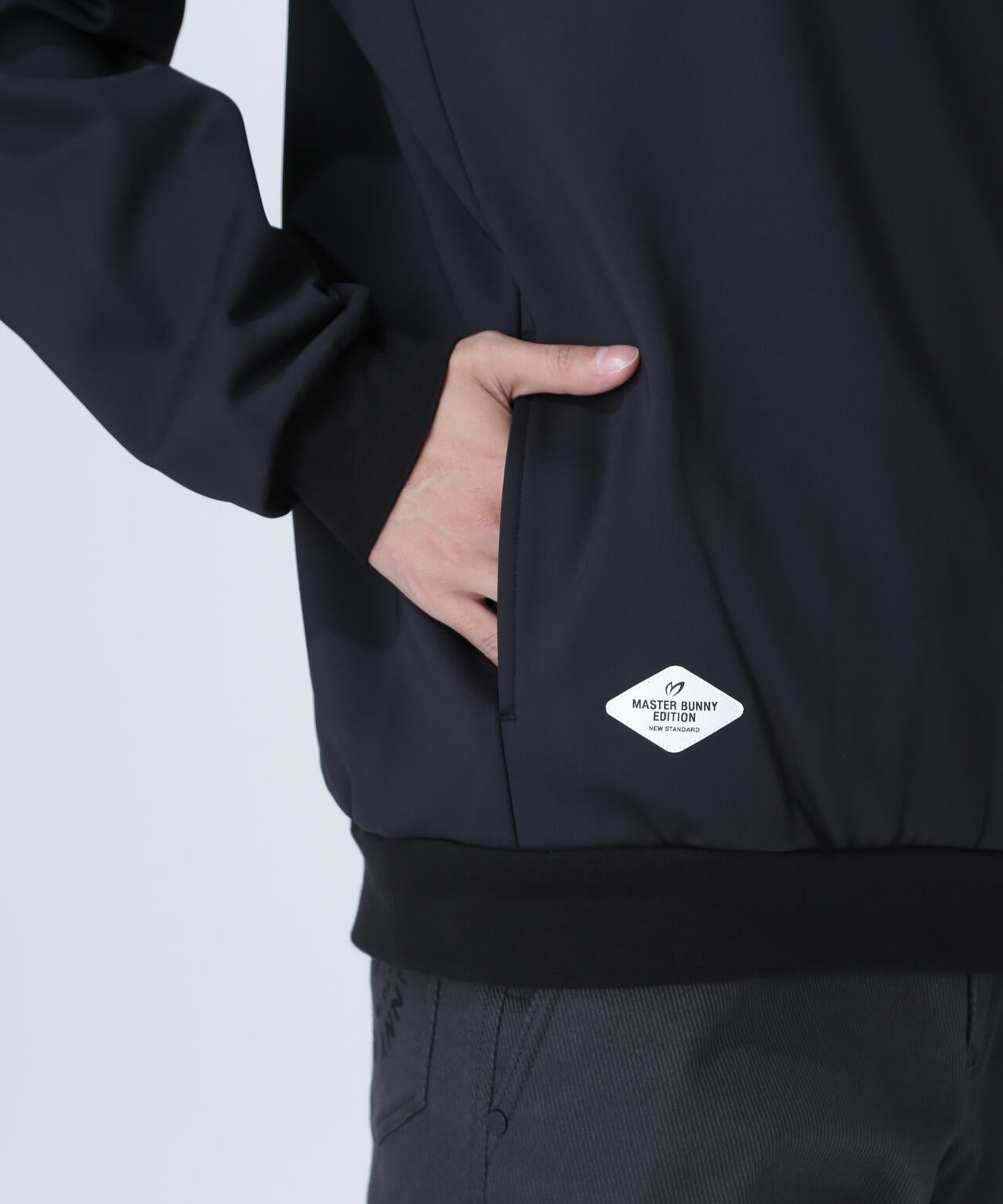 起毛トリコットクルーネックプルオーバー