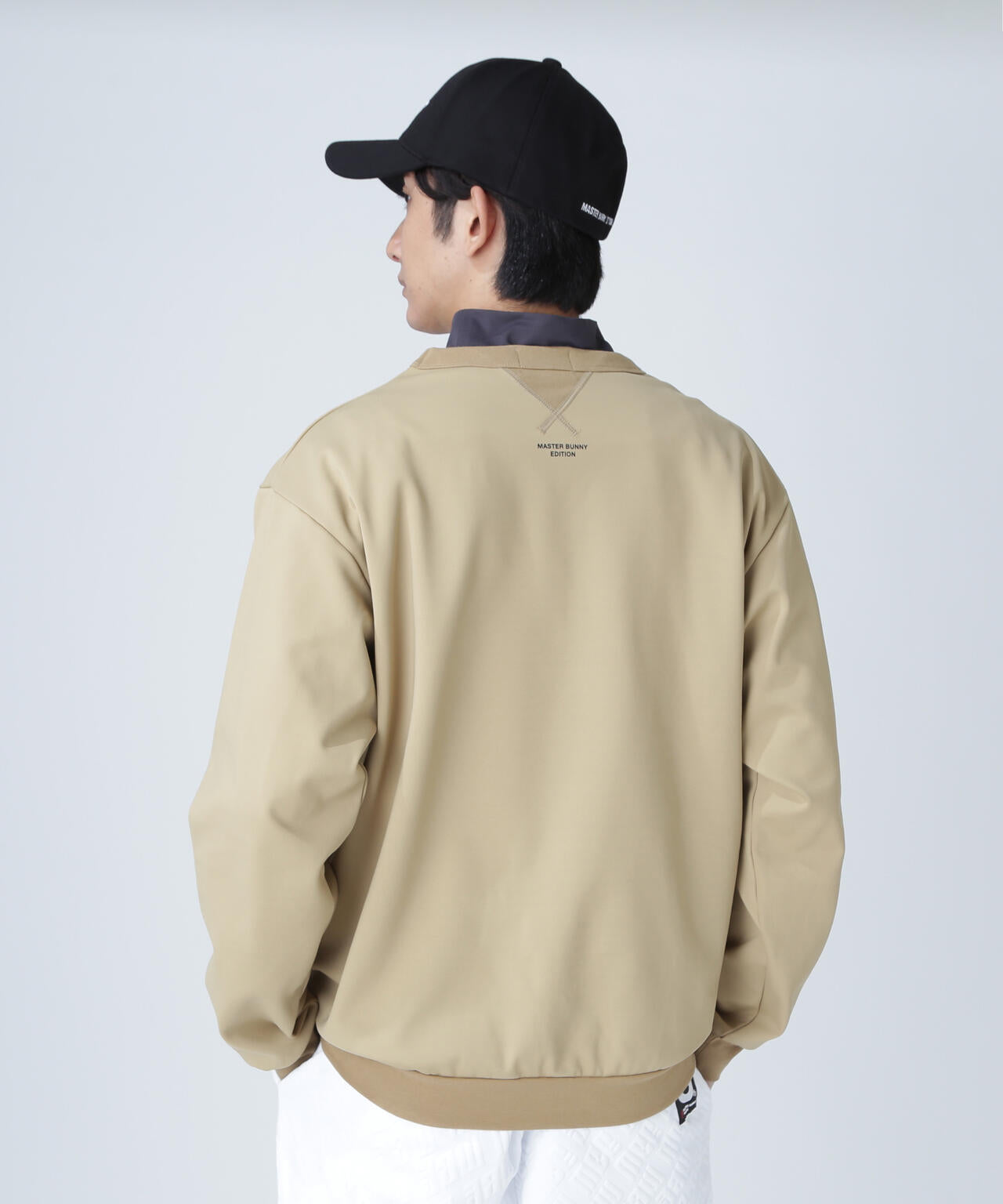 起毛トリコットクルーネックプルオーバー