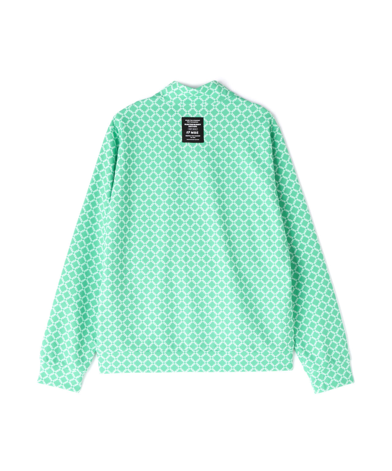 SPXカラミメッシュMBEボックスプリント ハーフジップアップカットソー