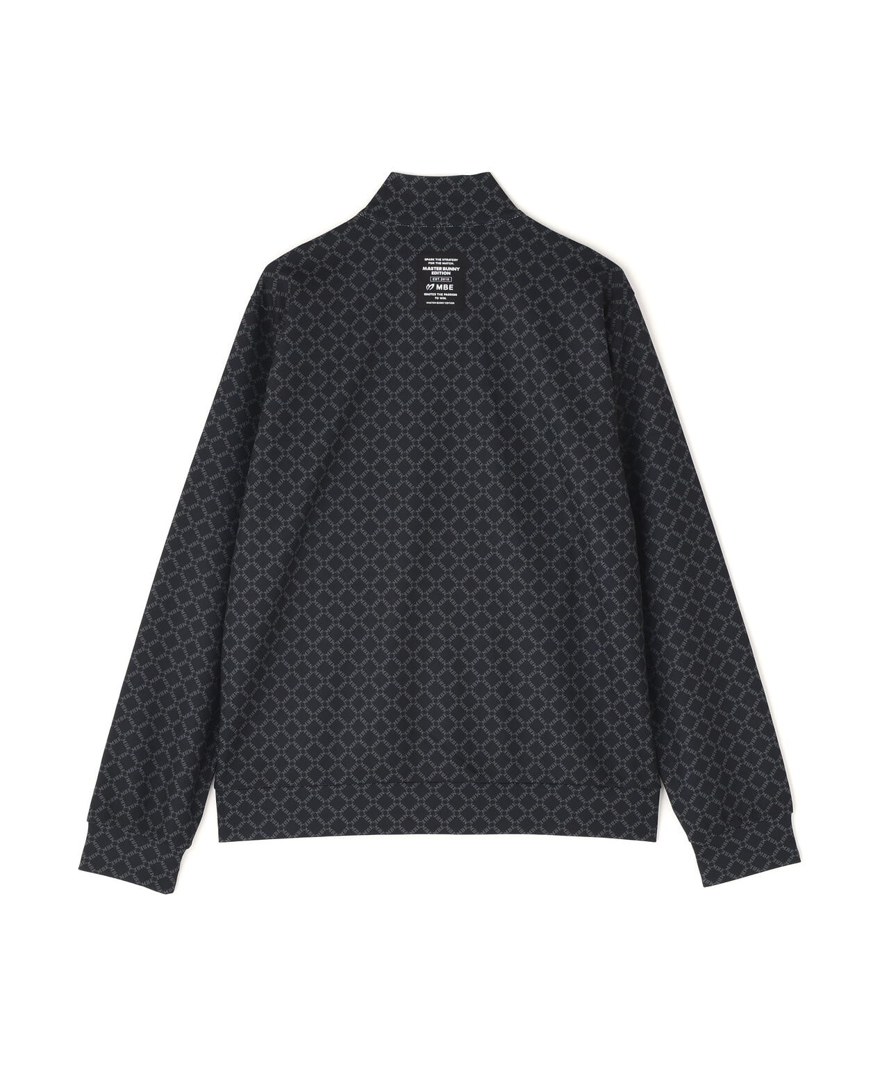 SPXカラミメッシュMBEボックスプリント ハーフジップアップカットソー