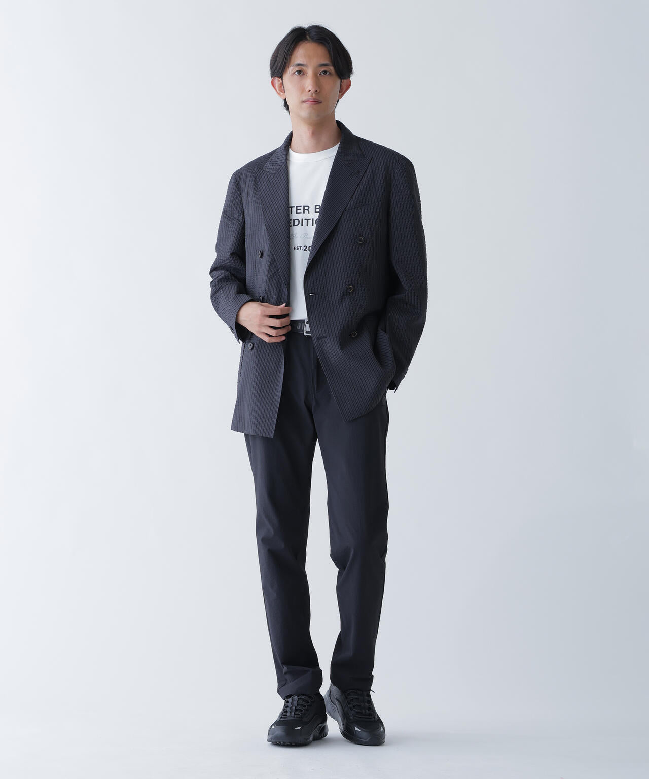 E.EARH ストレッチジャージ半袖Tシャツ