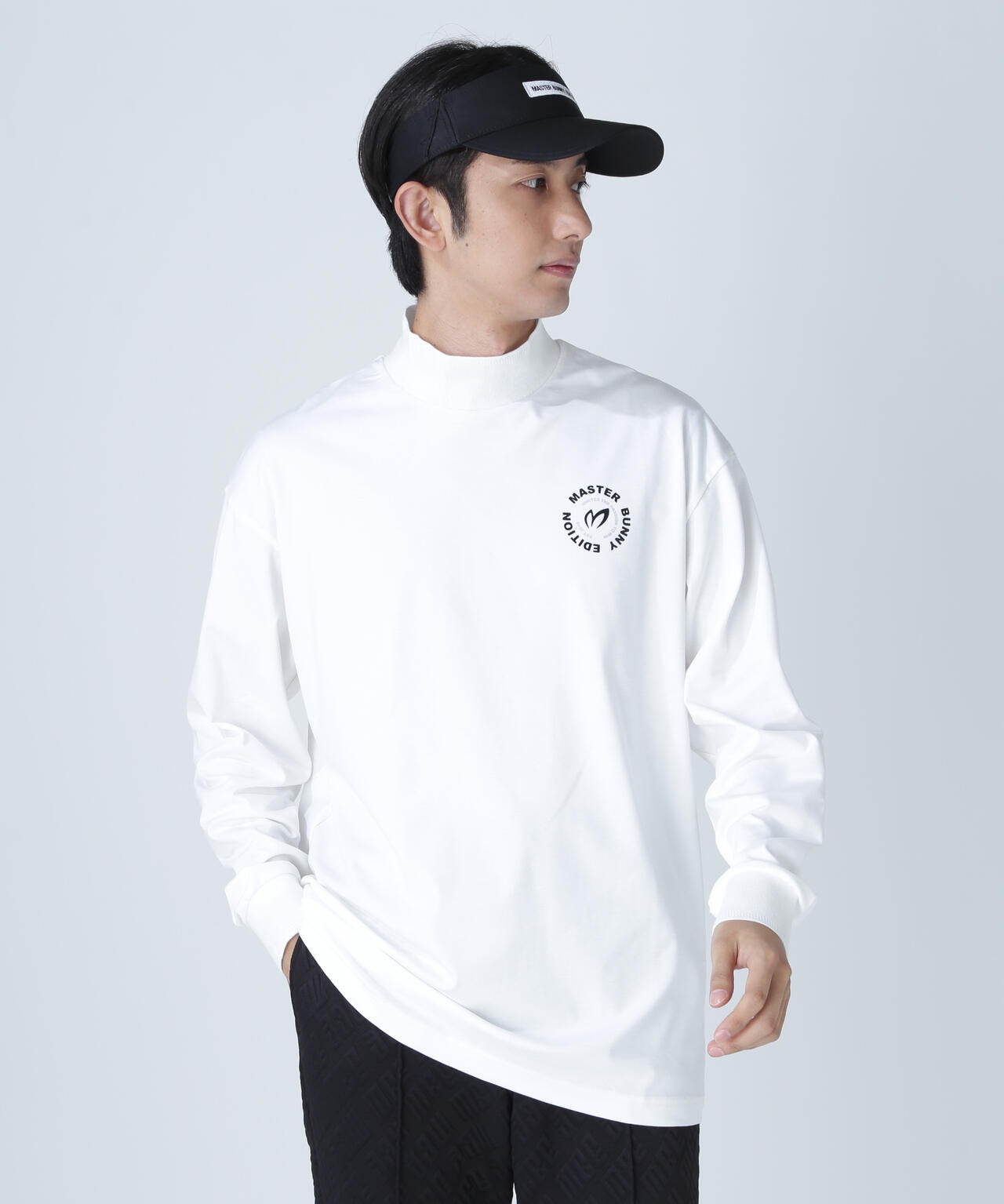 【上田桃子プロコラボカラーあり】Shine Ry/Nyストレッチポンチ長袖ハイネックカットソー