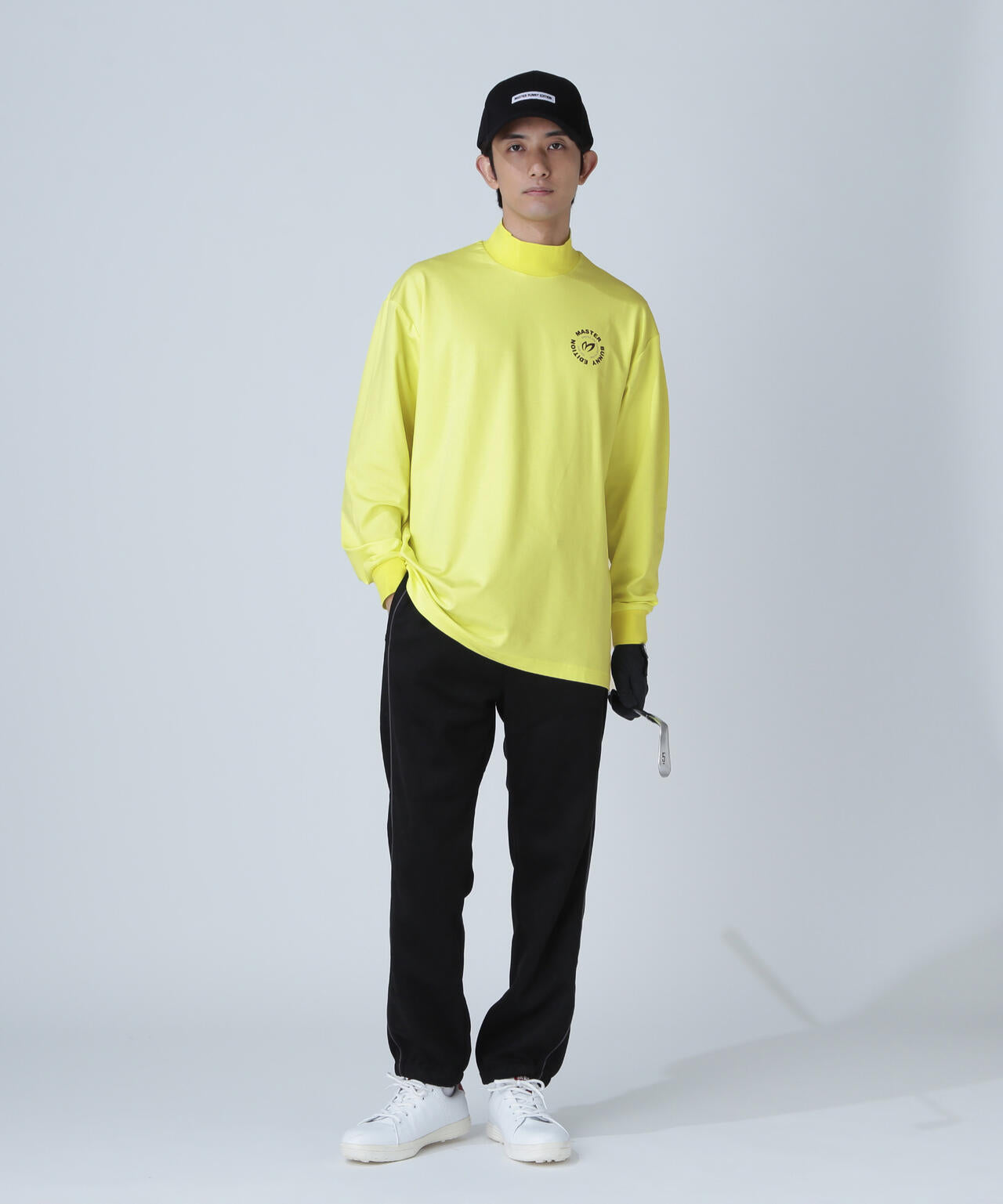 【上田桃子プロコラボカラーあり】Shine Ry/Nyストレッチポンチ長袖ハイネックカットソー